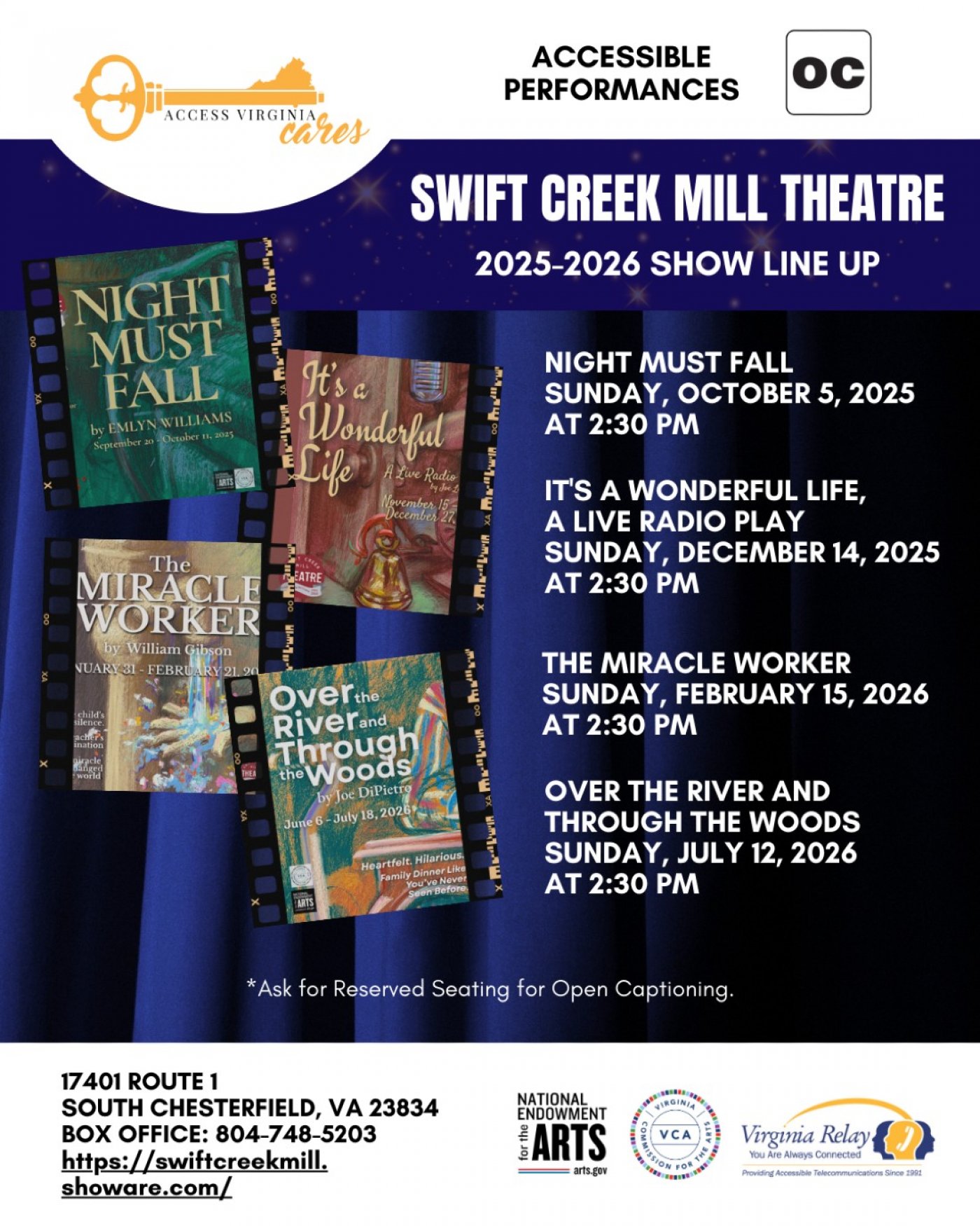 NIGHT MUST FALL with OPEN CAPTIONING by Access Virginia at Swift Creek ...