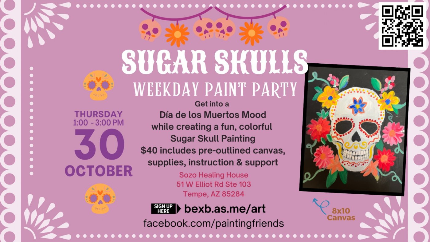 Paint Party: Sugar Skull Painting at Sozo Healing House