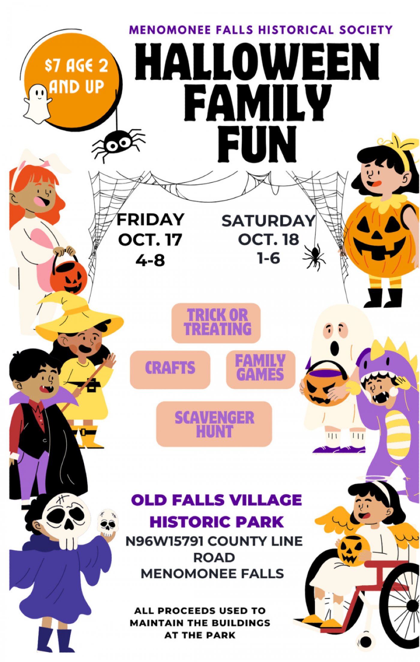 Halloween Family Fun presented by the Menomonee Falls Historical Society