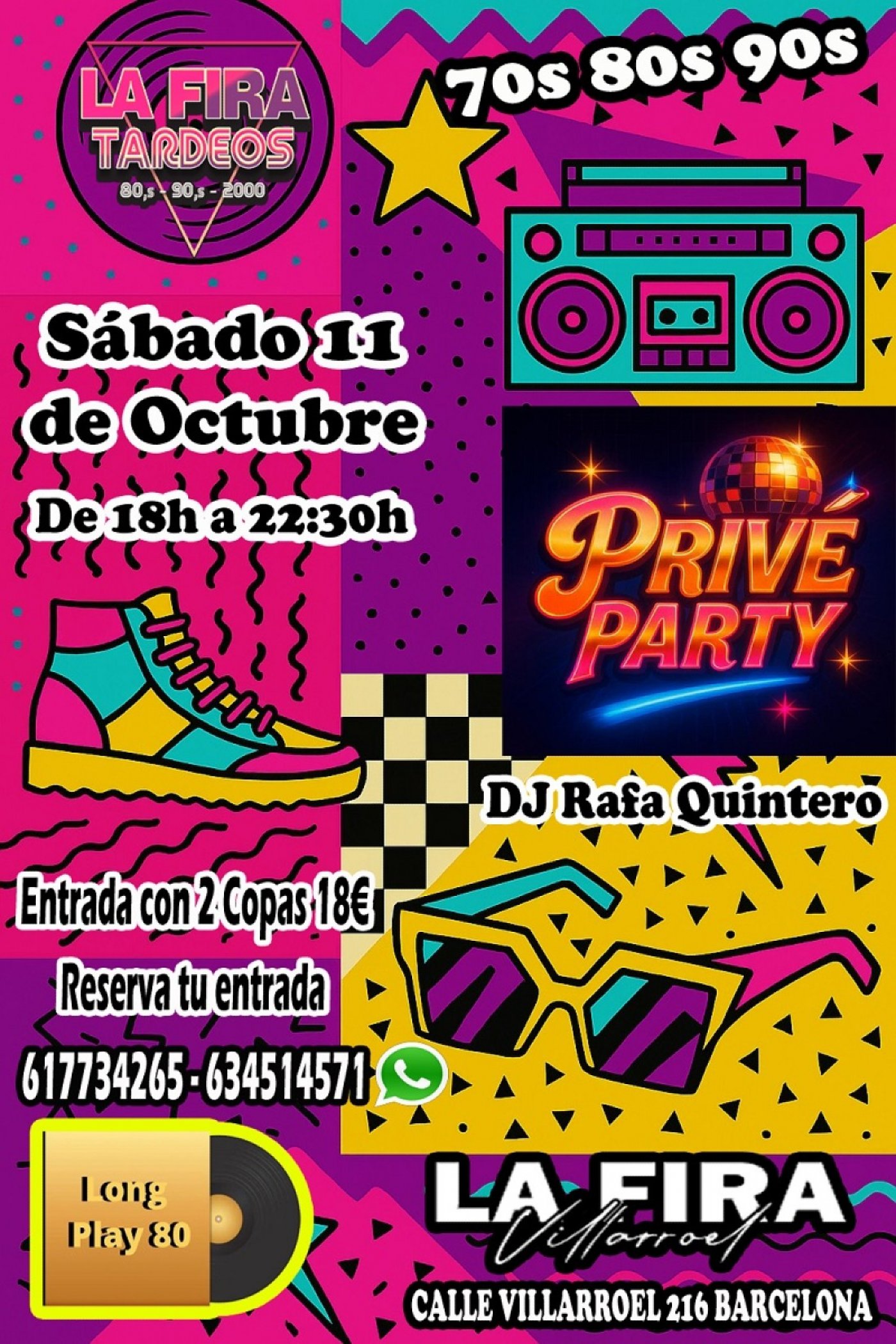 La Priv\u00e9 Party 70s 80s 90s La Fira Villarroel