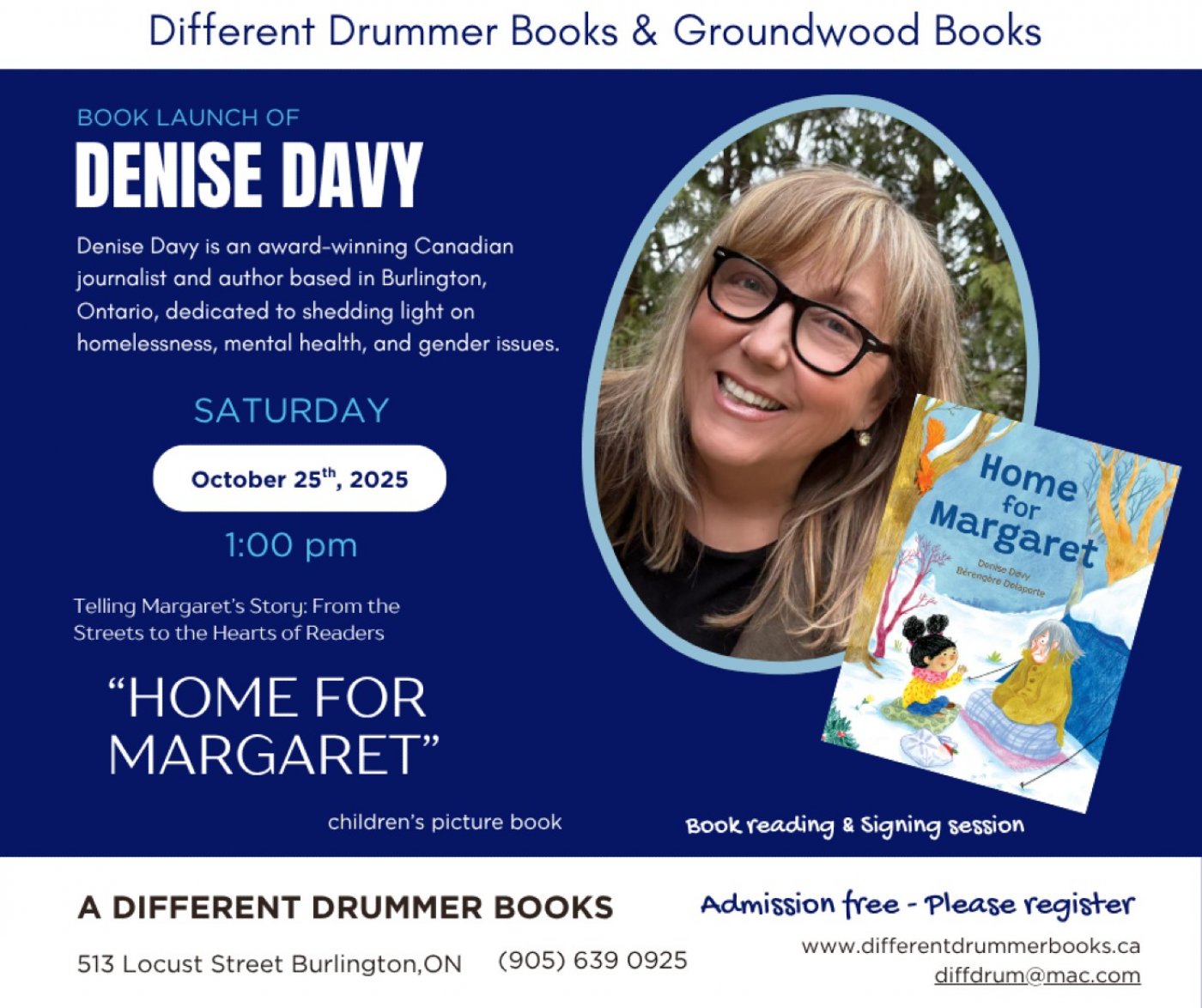Book Launch! Home For Margaret, by Denise Davy