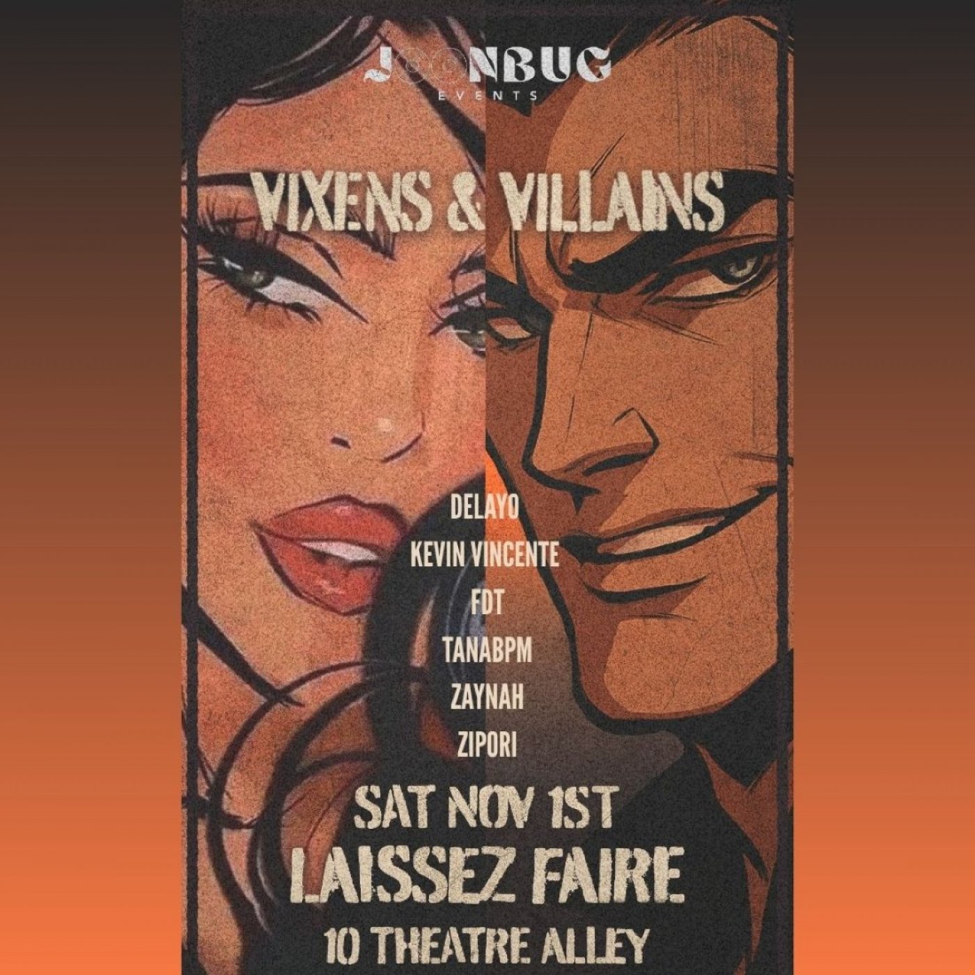 Halloween party at LAISSEZ FAIRE 11\/1