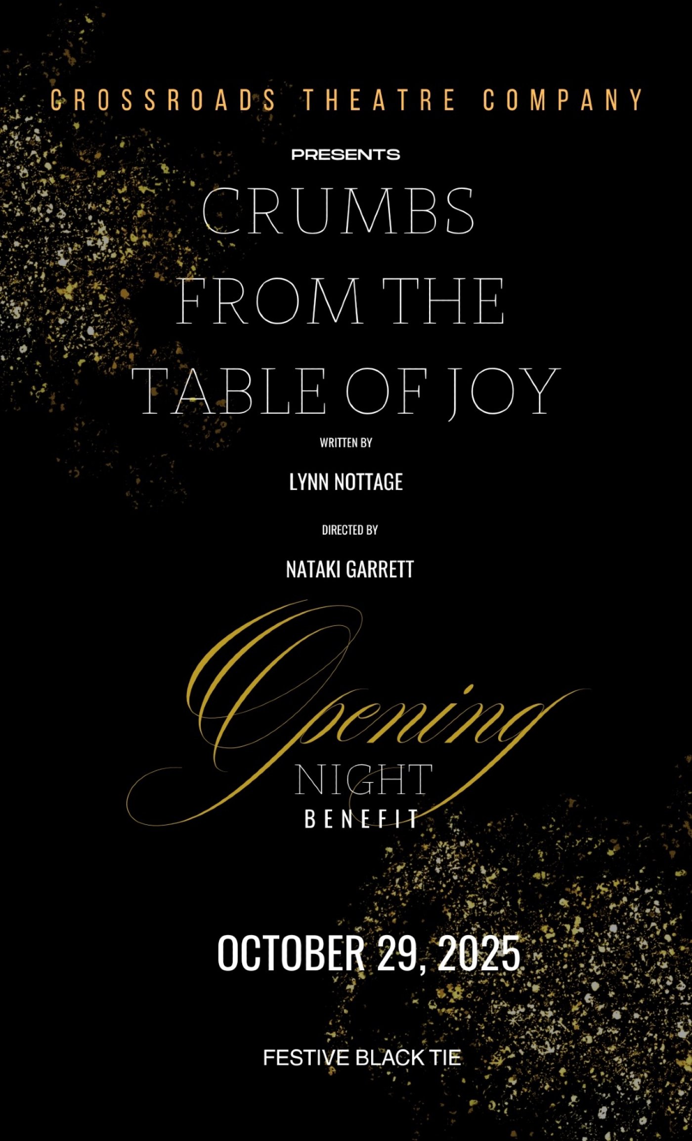 Crumbs from the Table of Joy - Opening Night Benefit