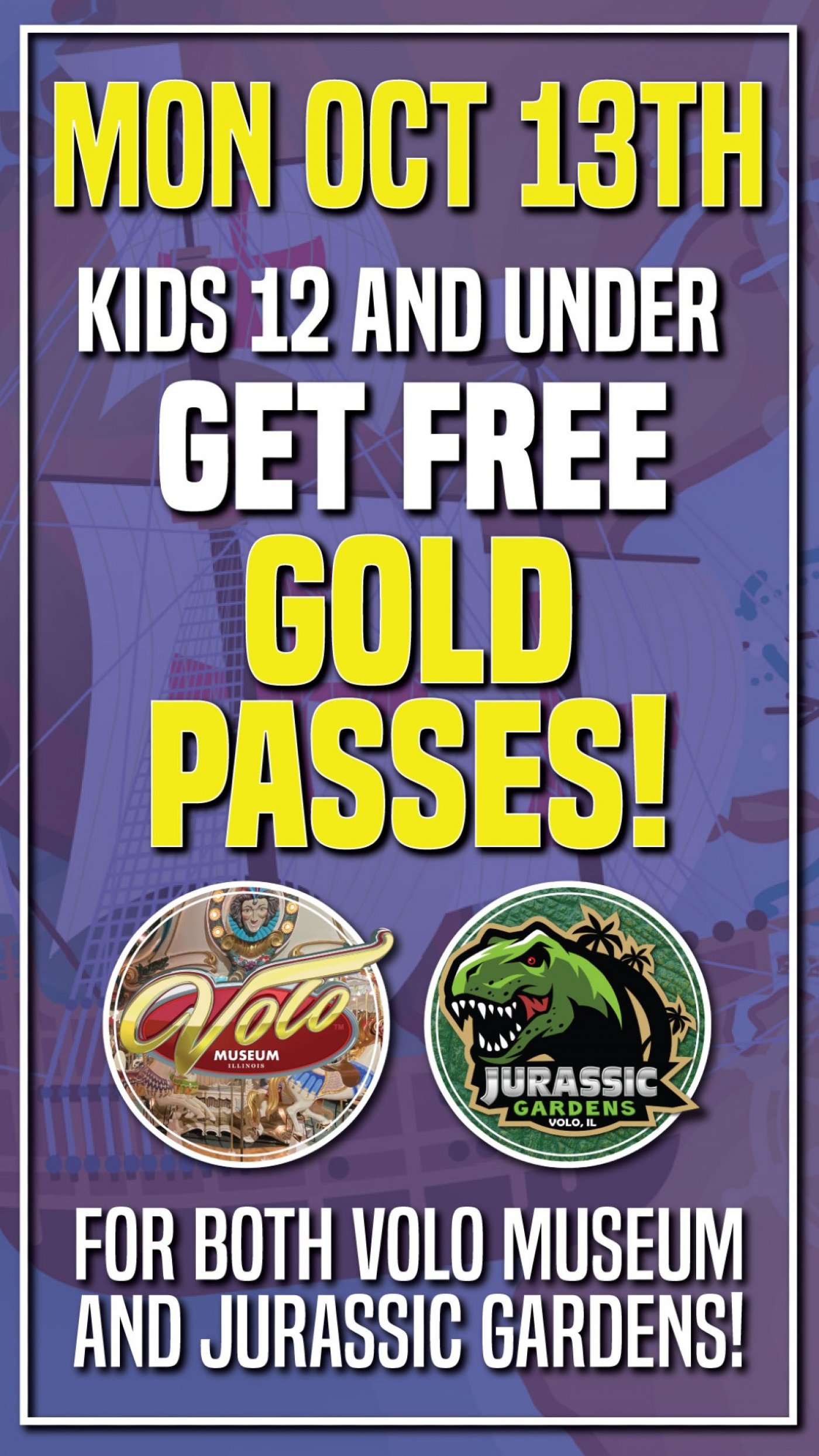 Kids 12 & Under Get FREE Gold Passes!