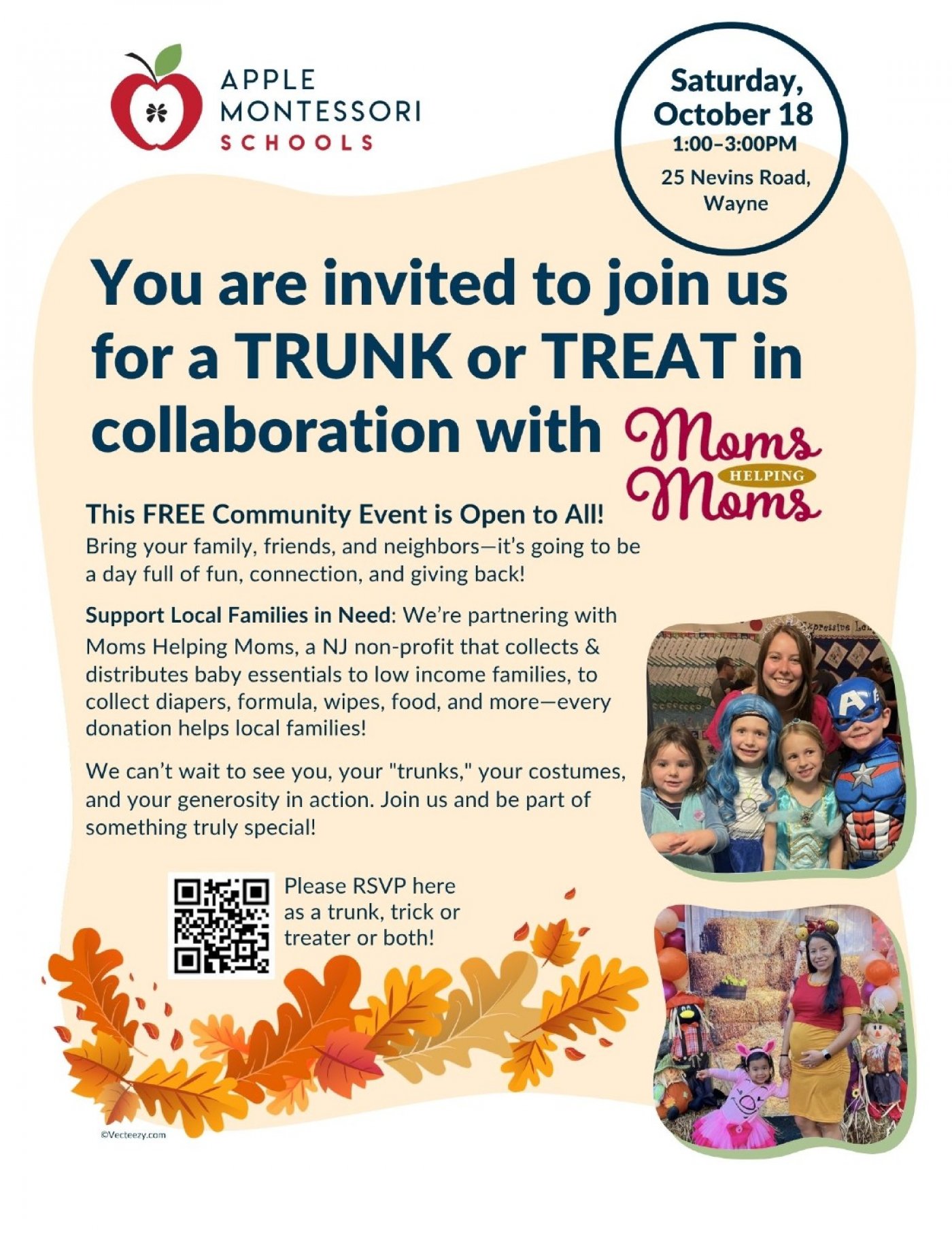 Apple Montessori Wayne TRUNK or TREAT