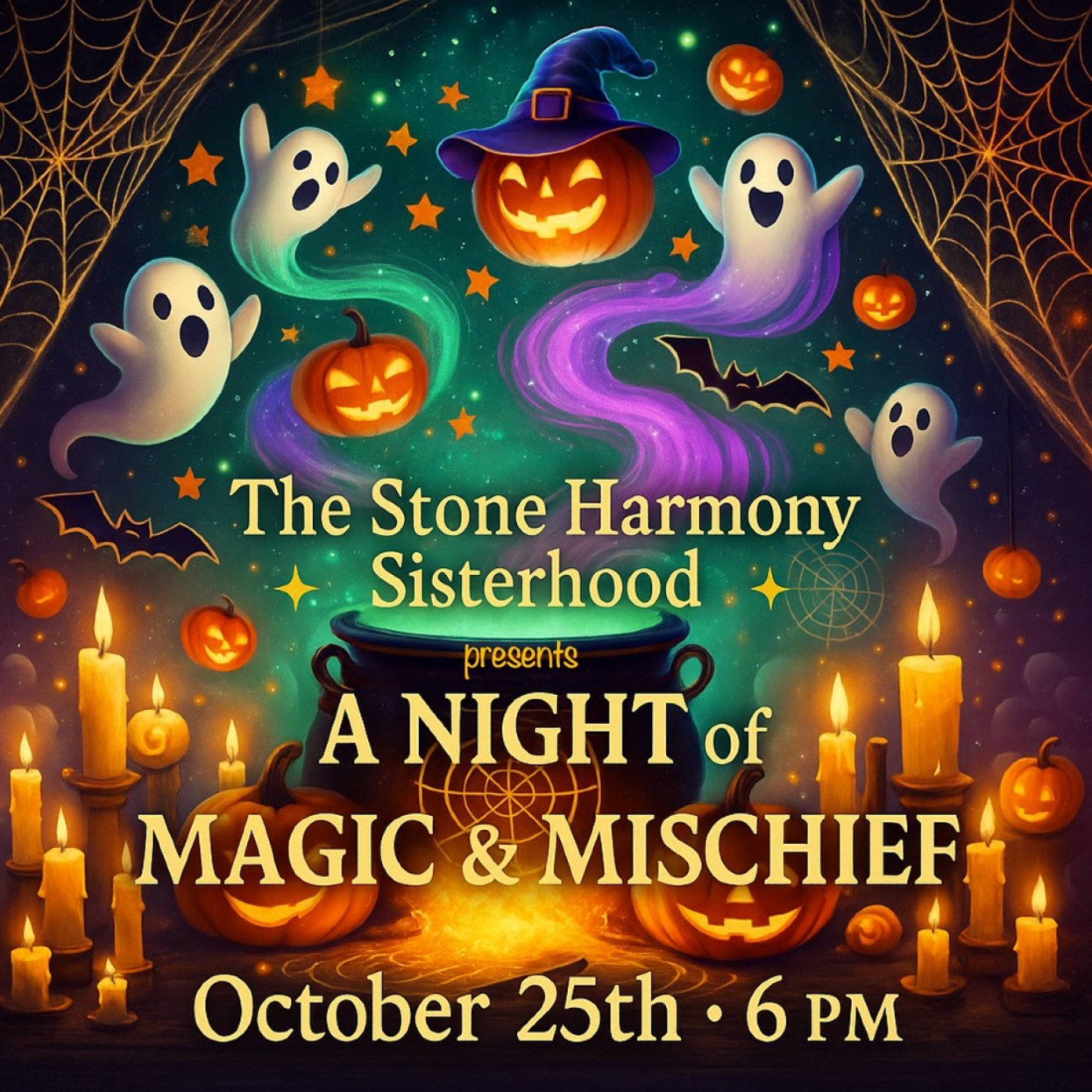 \ud83c\udf83\u2728 The Stone Harmony Sisterhood Presents \u2728\ud83c\udf83 \ud83d\udcab A Night of Magic & Mischief \ud83d\udcab