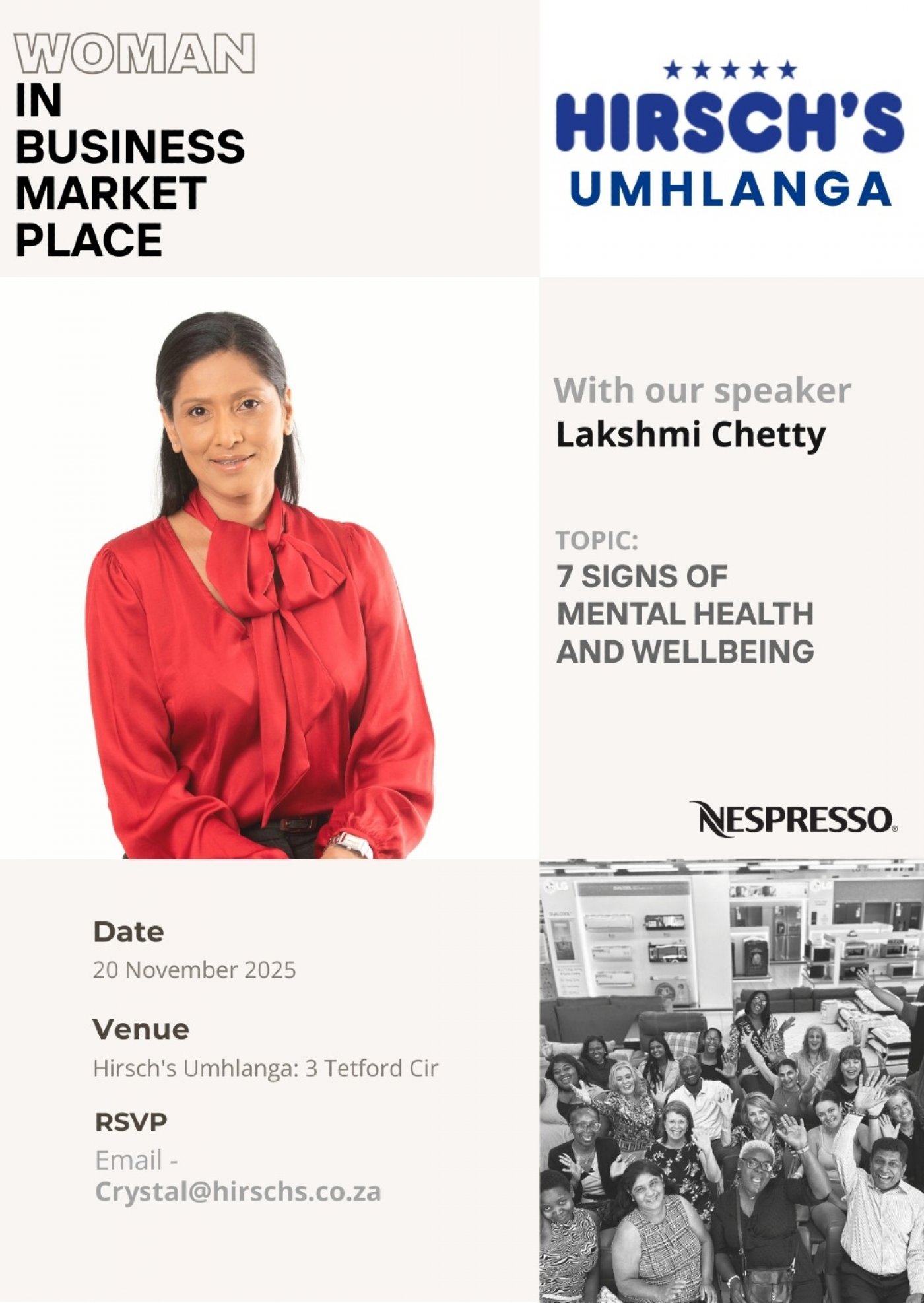 NETWORKING EVENT AT HIRSCH'S UMHLANGA