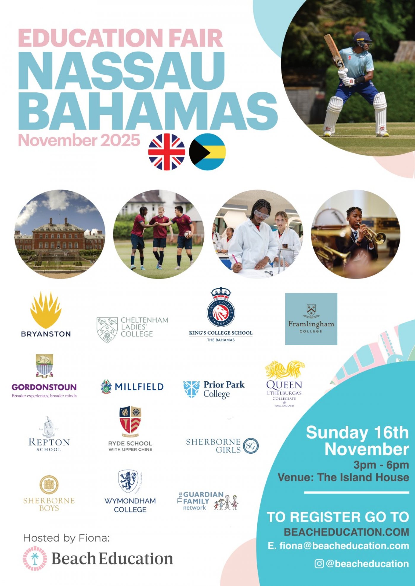 UK Education Fair - Island House - Sun 16th Nov 3-6pm