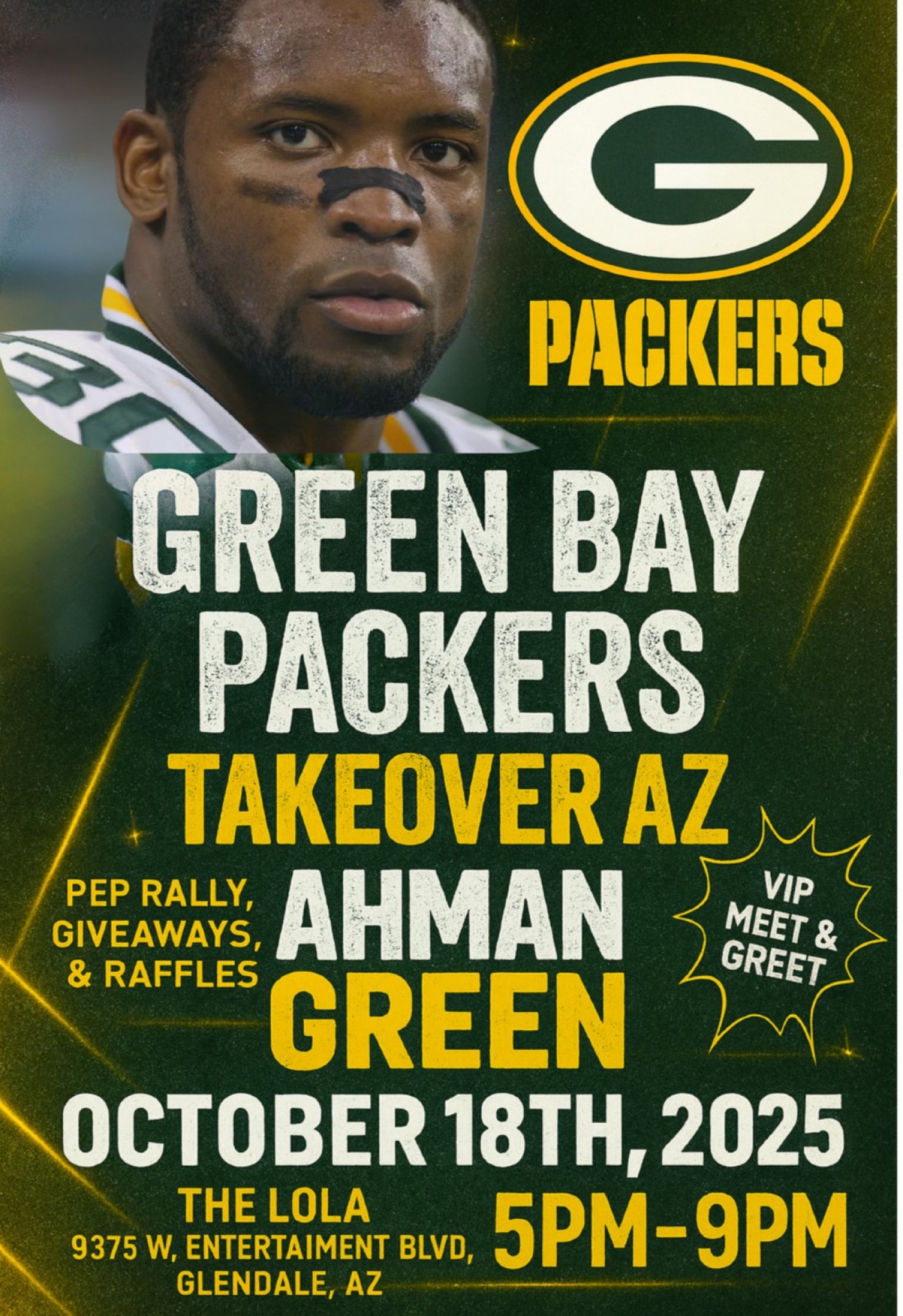Pep-Rally + Meet & Greet with Ahman Green.