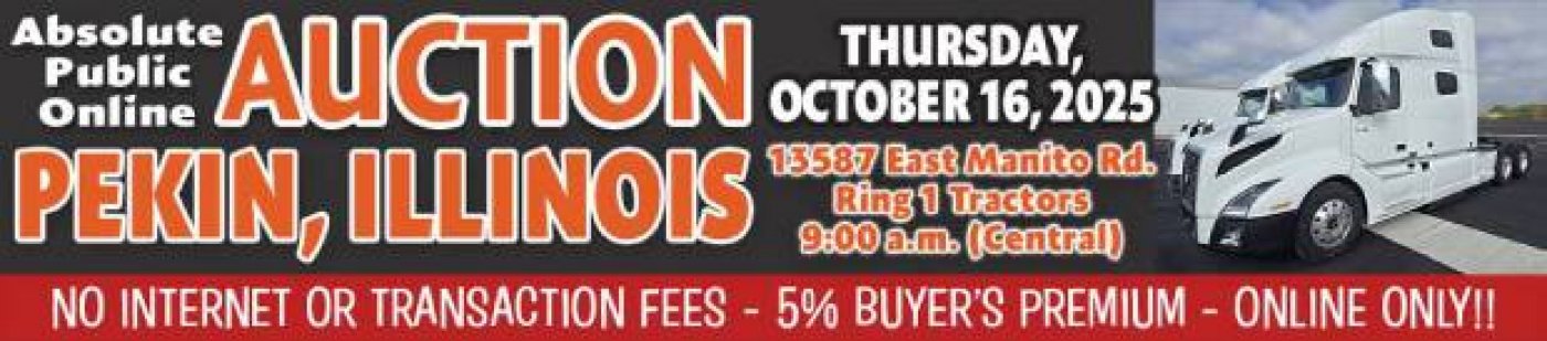 Upcoming Auction in Pekin, IL Explore Trusted Equipment Sales This October