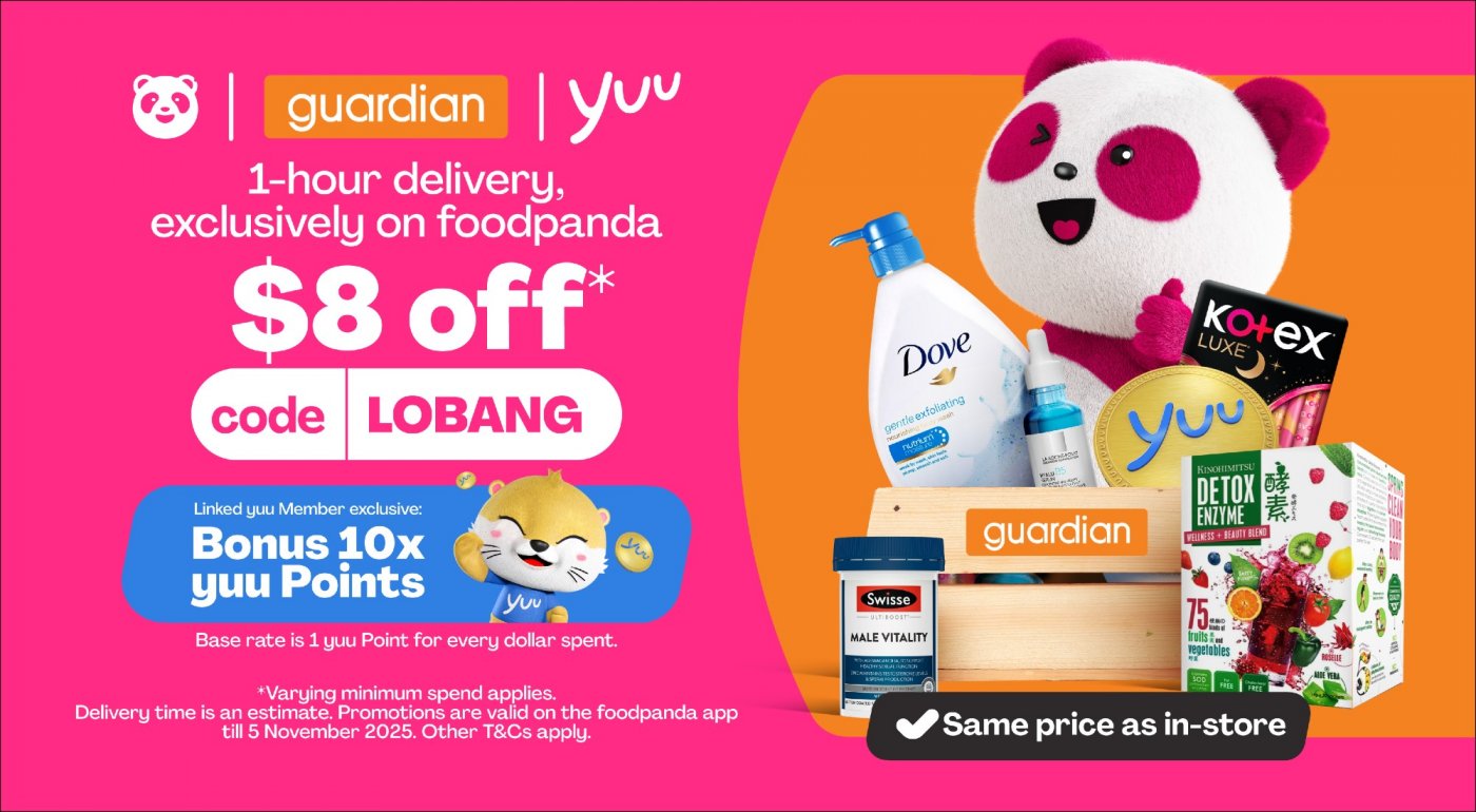 Sure-Win Spin the Wheel: Snag exclusive foodpanda and yuu merch, Guardian vouchers and more!
