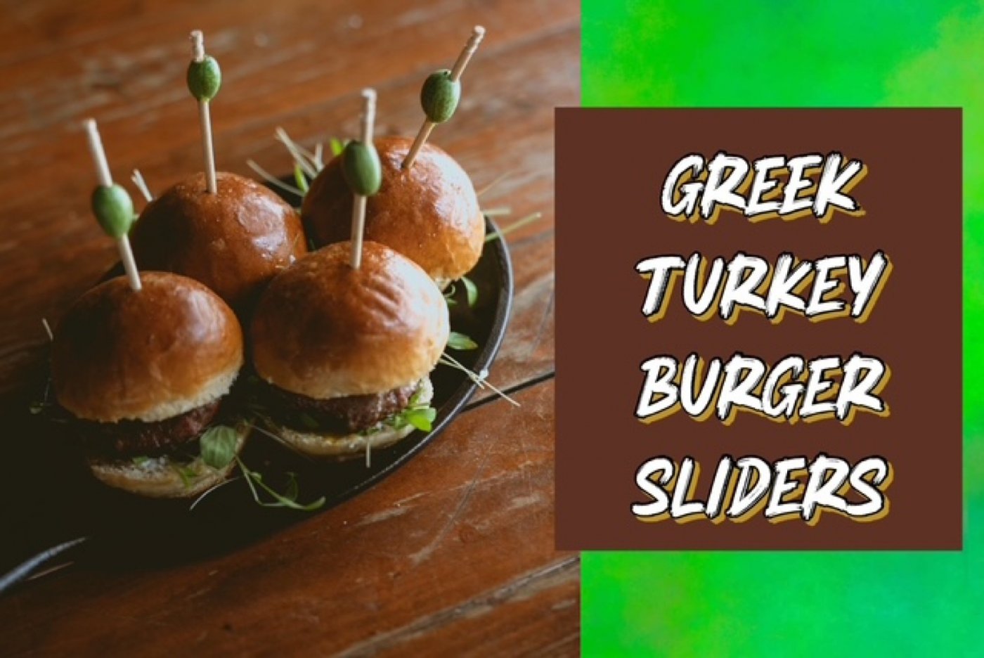 The Art of Cooking: Greek Turkey Sliders with No-Bake Oatmeal Cookies - Monday Evening Class