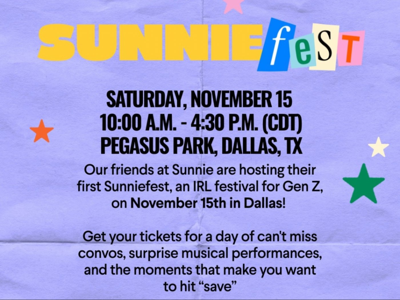 Reese Witherspoon\u2019s Hello Sunshine Presents Sunniefest: An Immersive Festival for Gen Z Girls