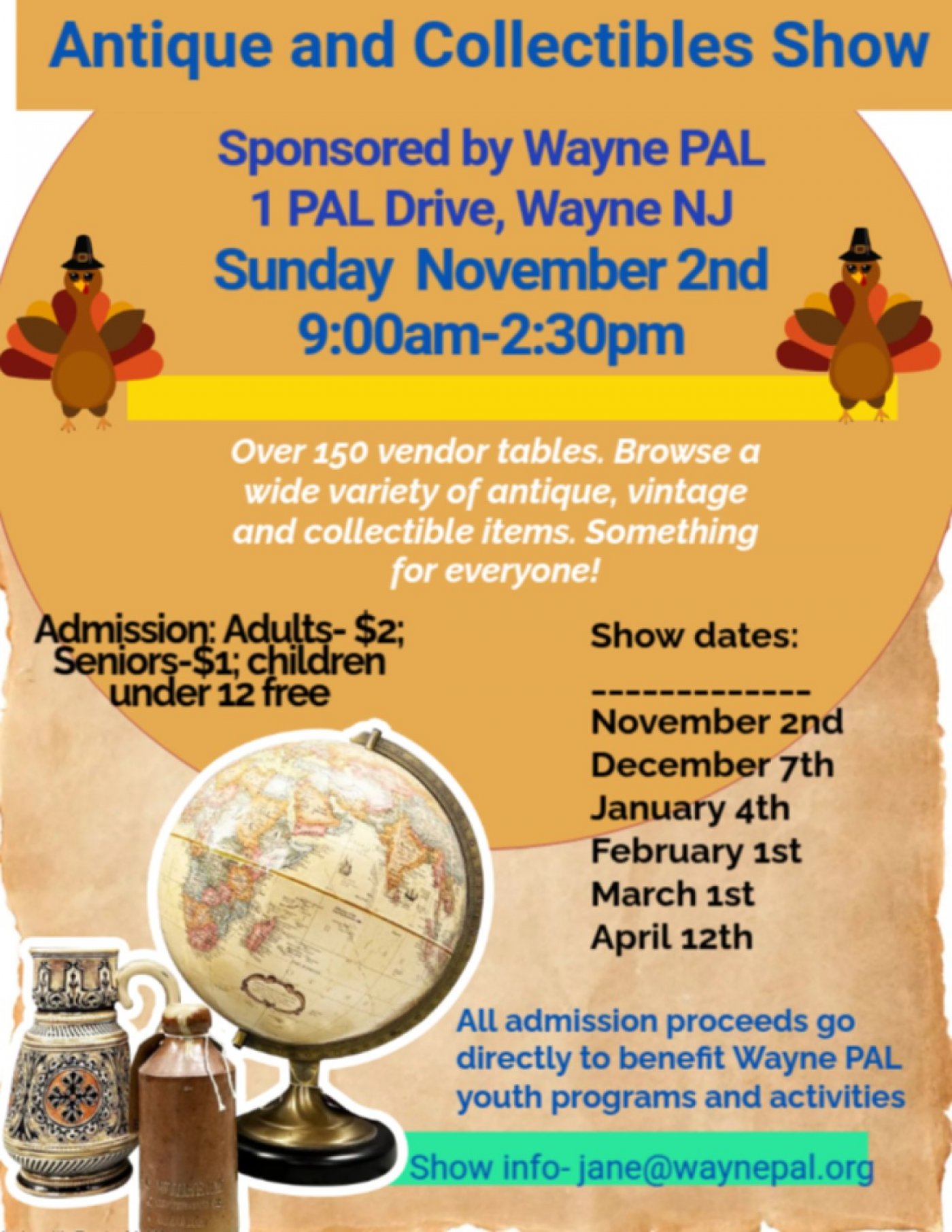 Wayne PAL Antique and Collectibles Show Fundraiser
