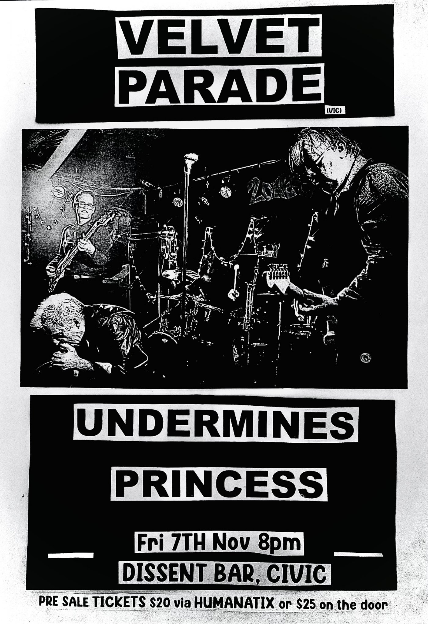 Velvet Parade (Vic) & Undermines & Princess