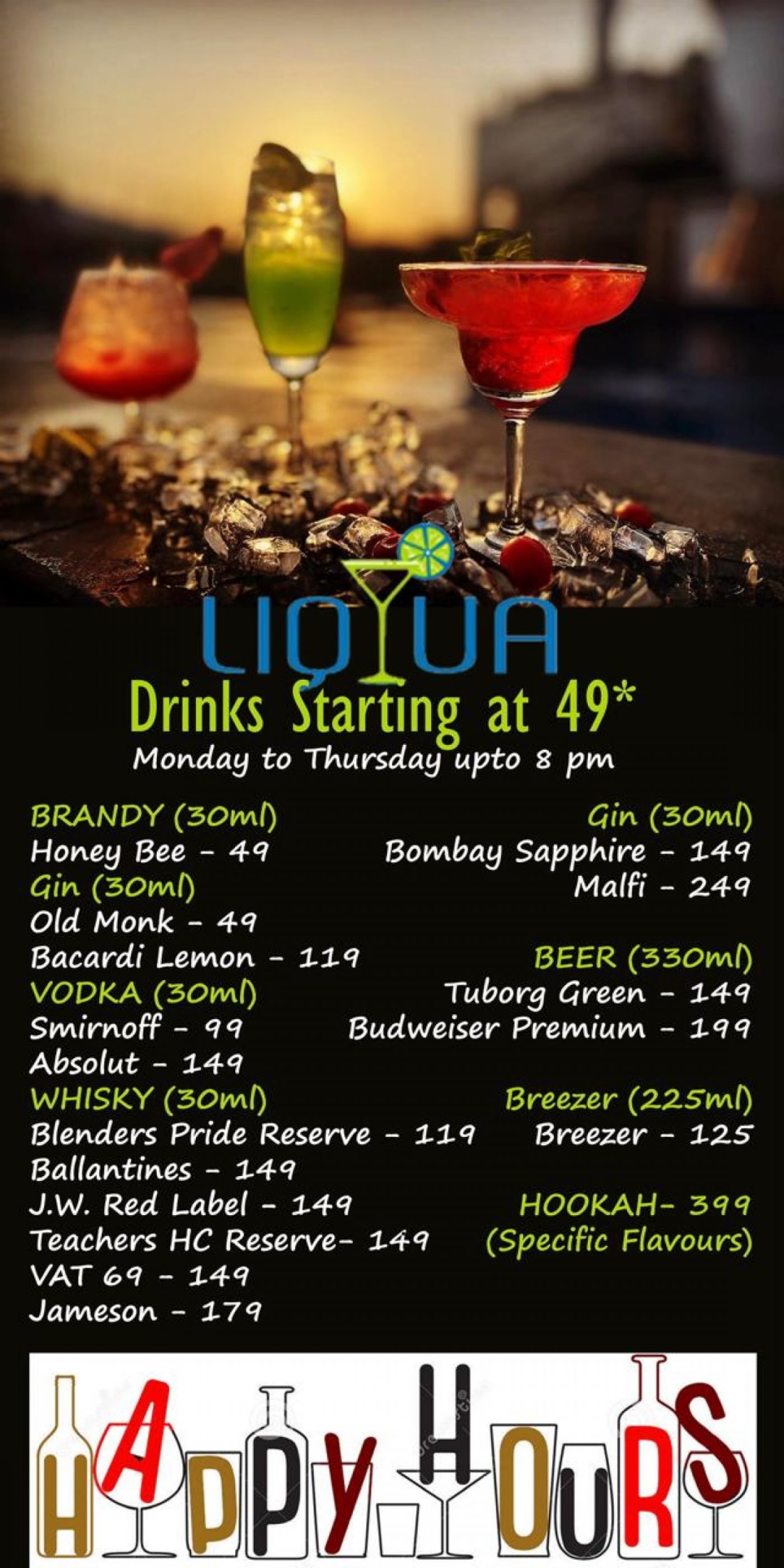 LIQUA HAPPY HOURS