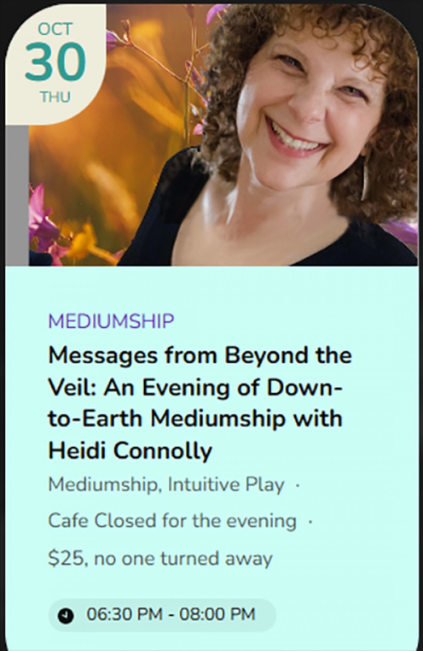 MESSAGES FROM BEYOND THE VEIL WITH MEDIUM HEIDI CONNOLLY