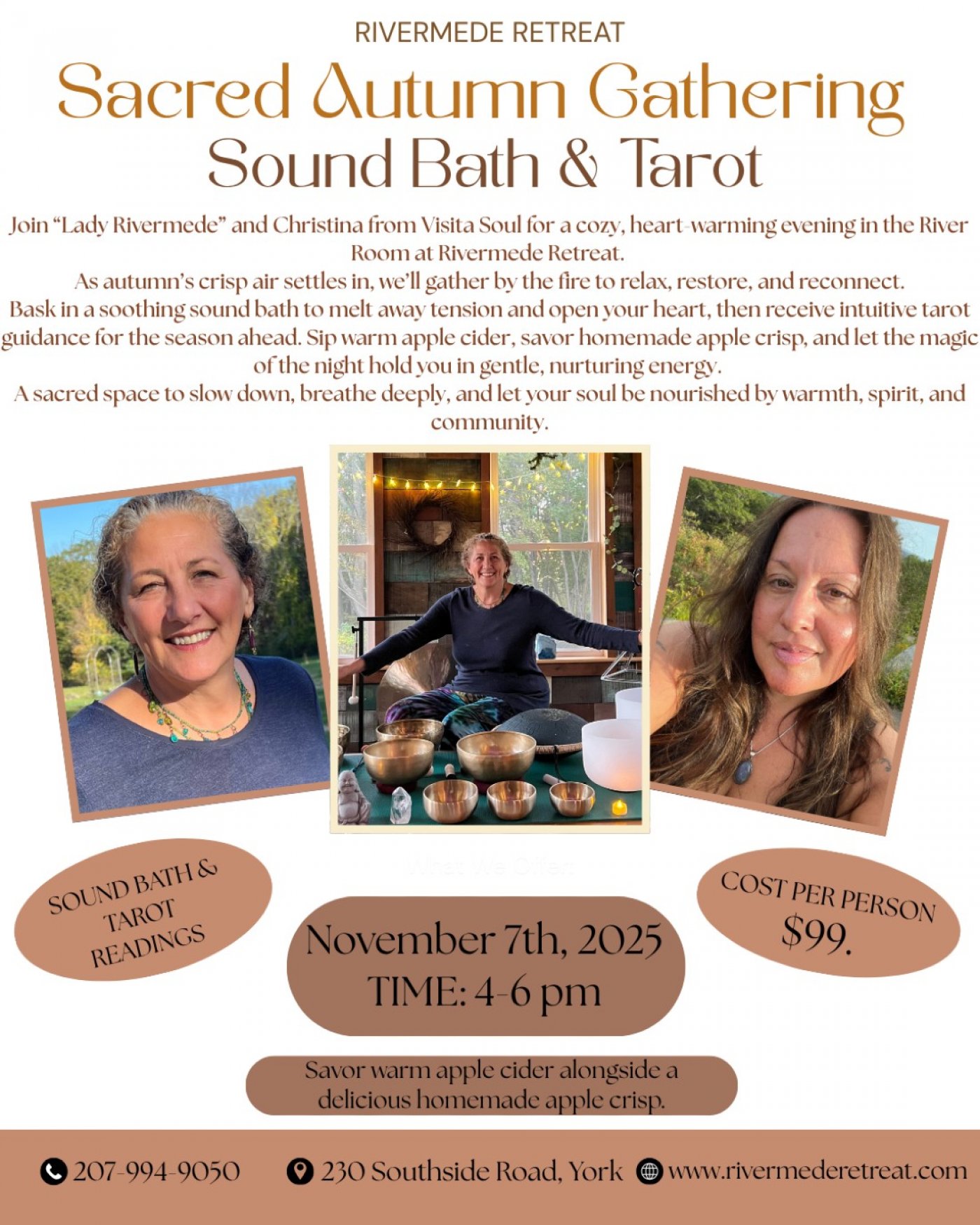 Sacred Autumn Gathering with Sound Bath & Tarot Readings