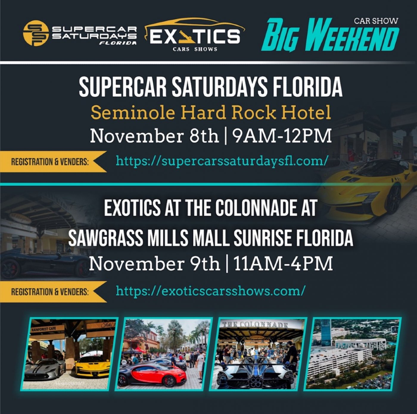 South Florida\u2019s Premier Supercar Weekend Supercar Saturdays Florida & Exotics at The Colonnade
