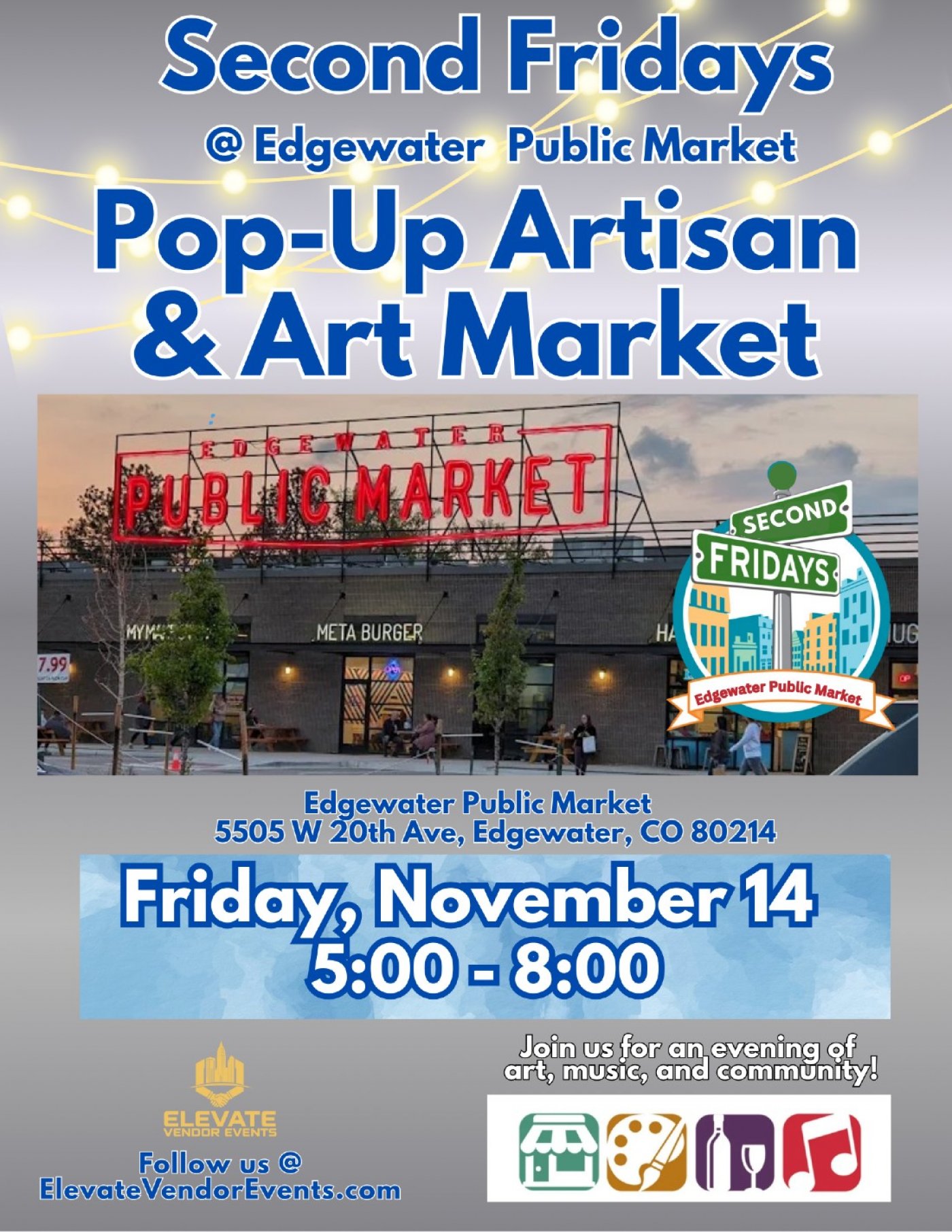 Edgewater Second Fridays Pop-Up Artisan & Art Walk