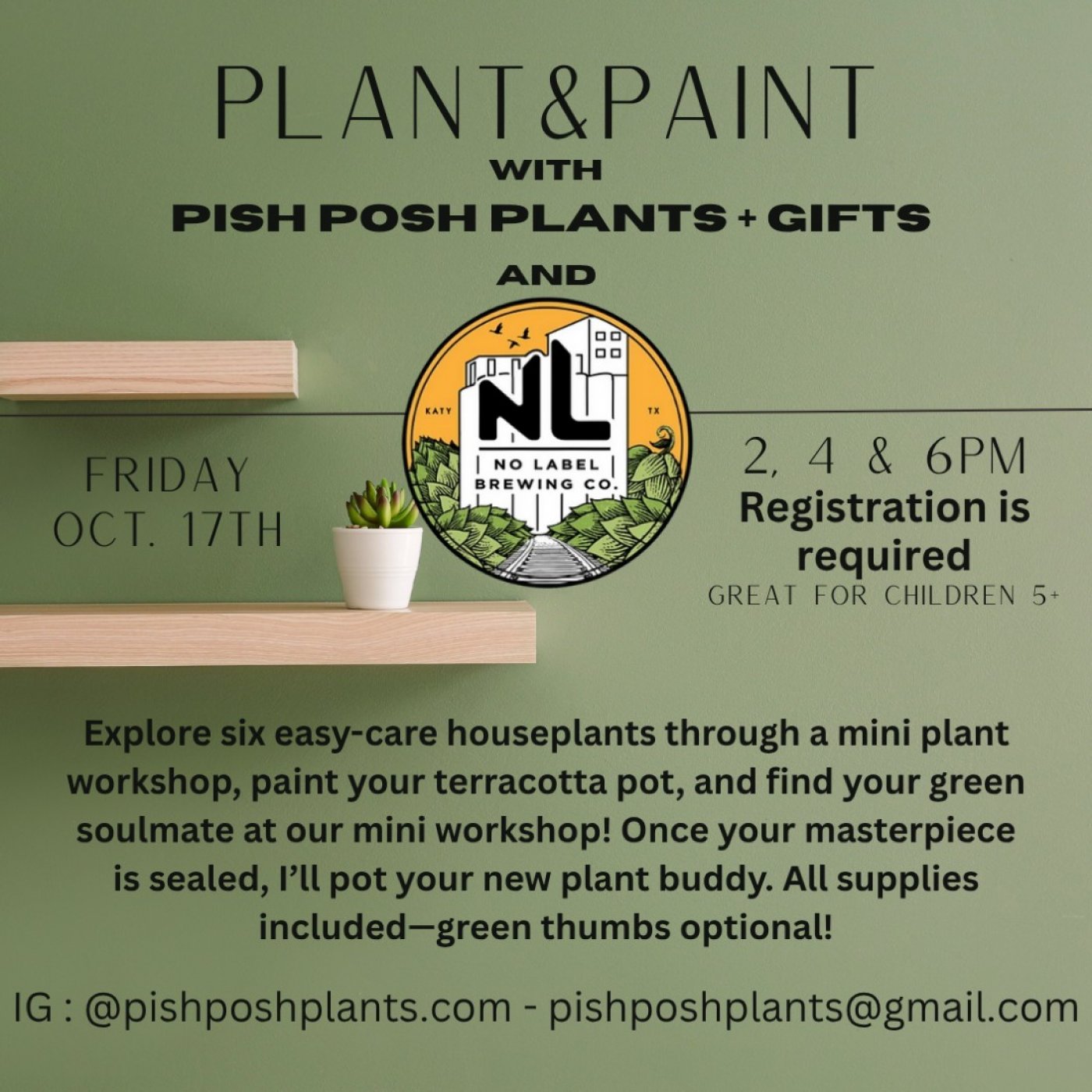 Plant + Paint (Multiple Sessions!)