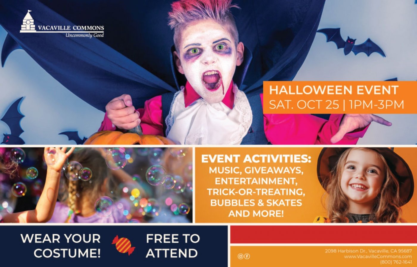 Family-Friendly Halloween Event at Vacaville Commons Shopping Center