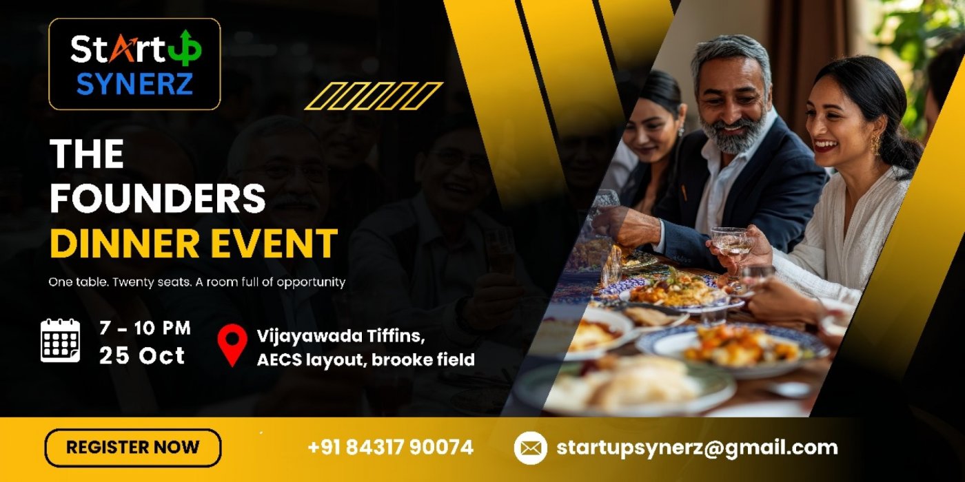Founders Dinner Meetup | Networking Event - Founders Startups Entrepreneurs
