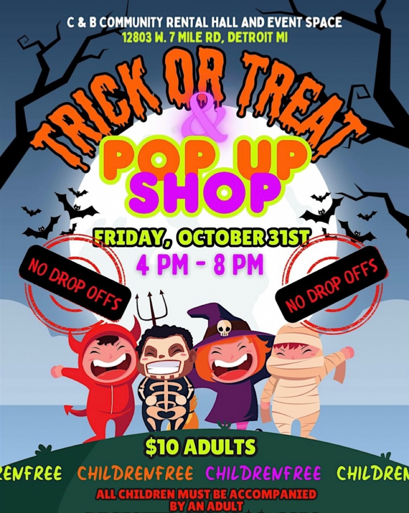 Trick or Treat & Pop Up Shop