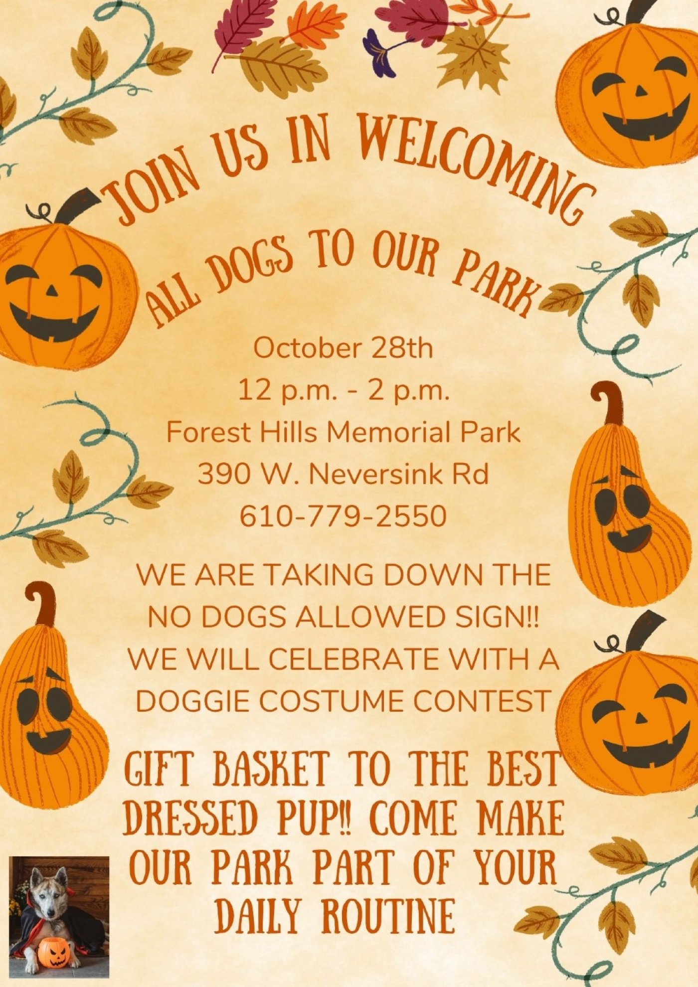 Forest Hills Memorial Park Doggie Costume Contest