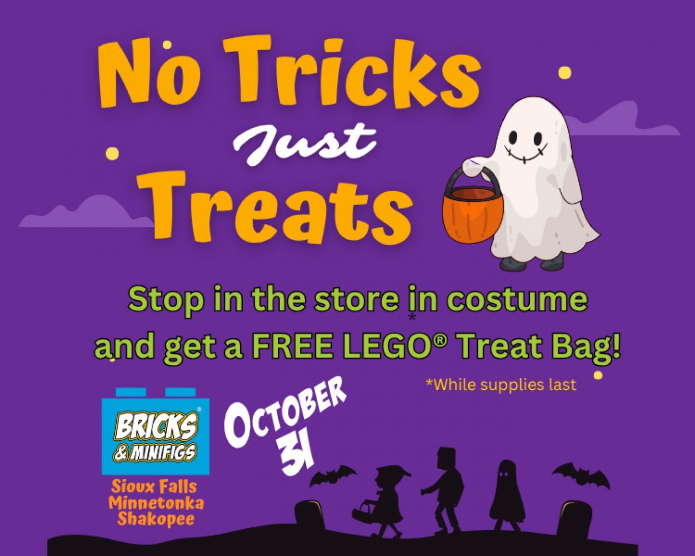 Halloween Trick or Treat at Bricks & Minifigs!
