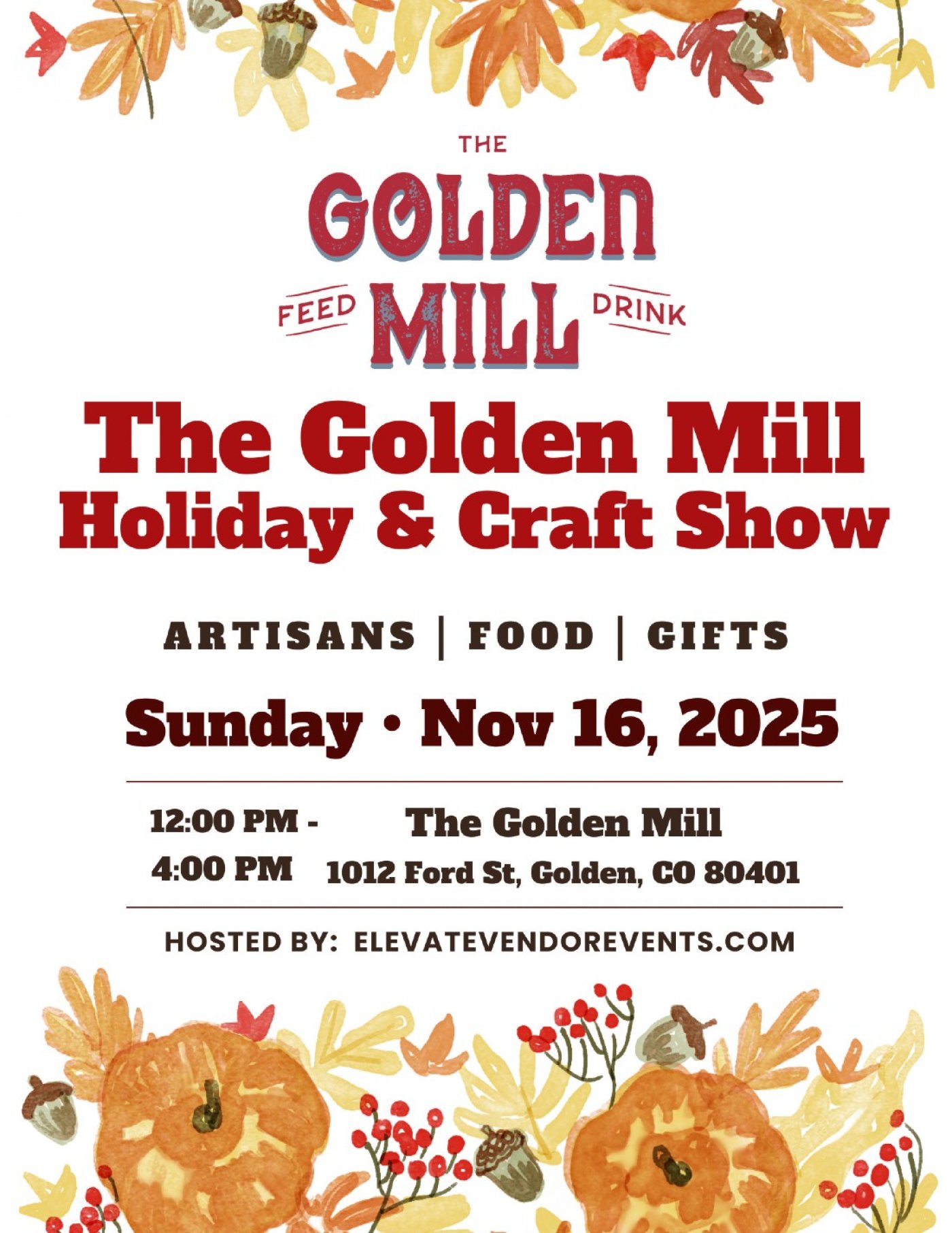 The Golden Mill Holiday & Craft Show