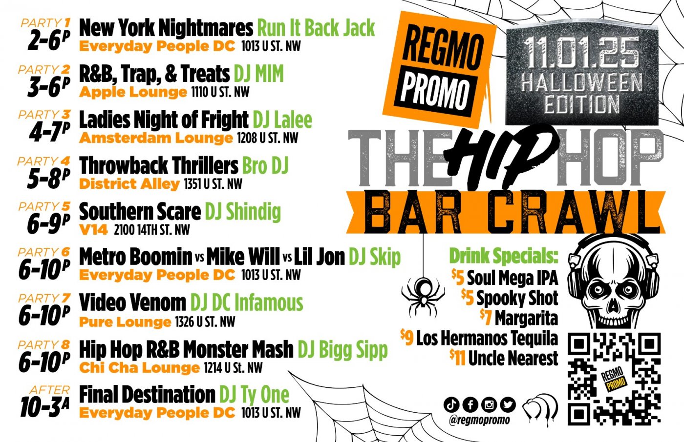 10th Annual Hip Hop Halloween Bar Crawl