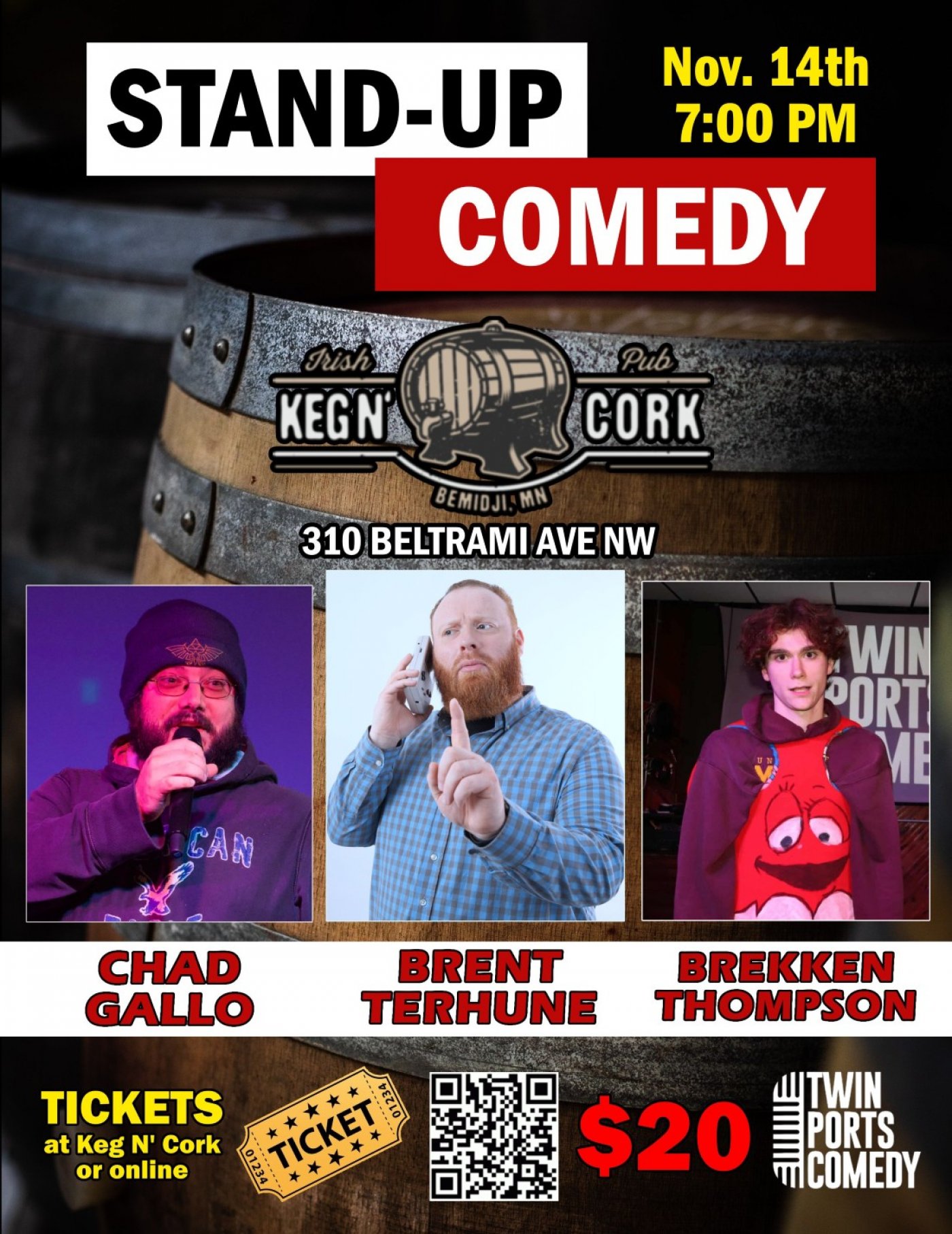 Stand-Up Comedy at Keg N' Cork with Brent Terhune