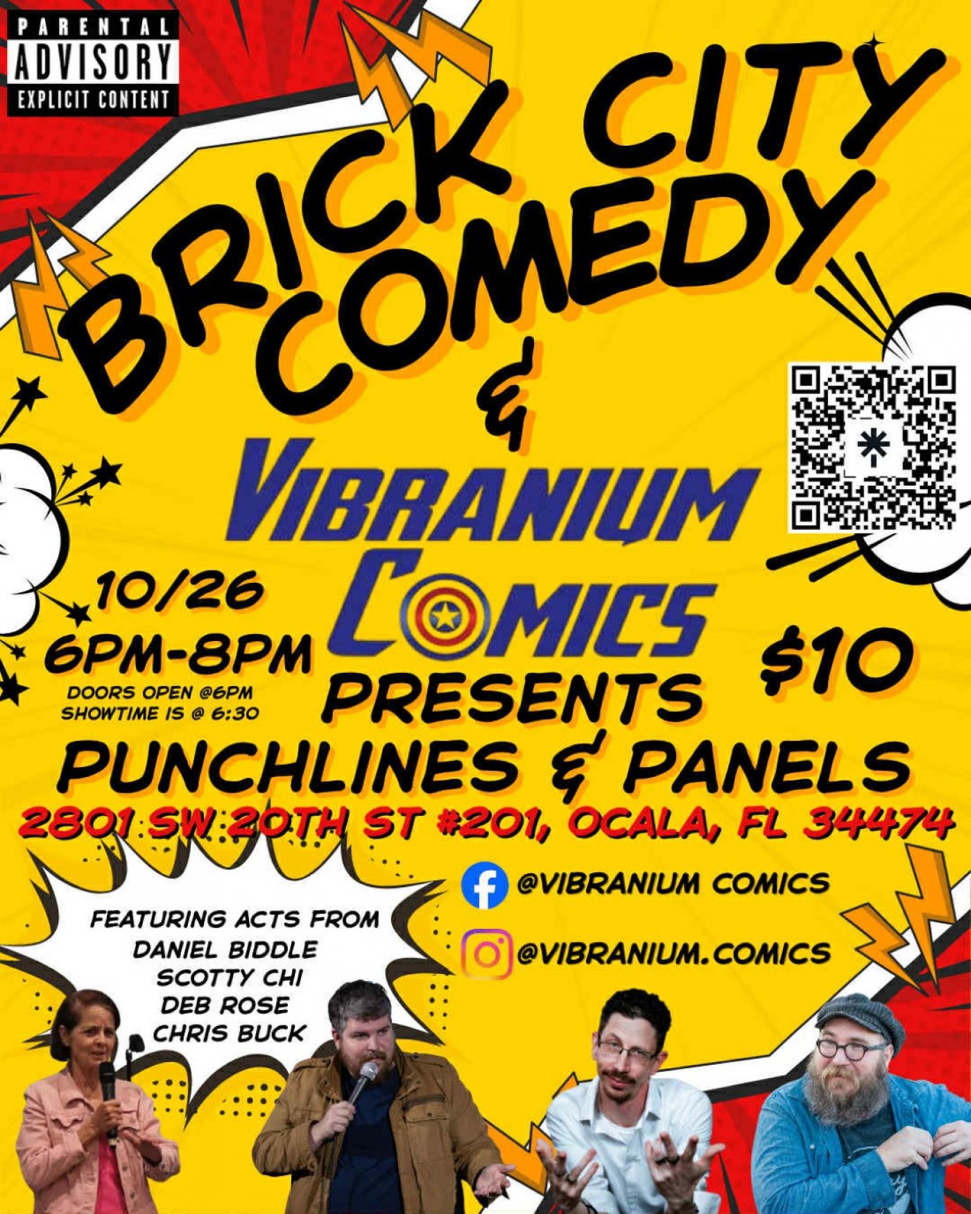 Stand-Up Comedy at Vibranium Comics