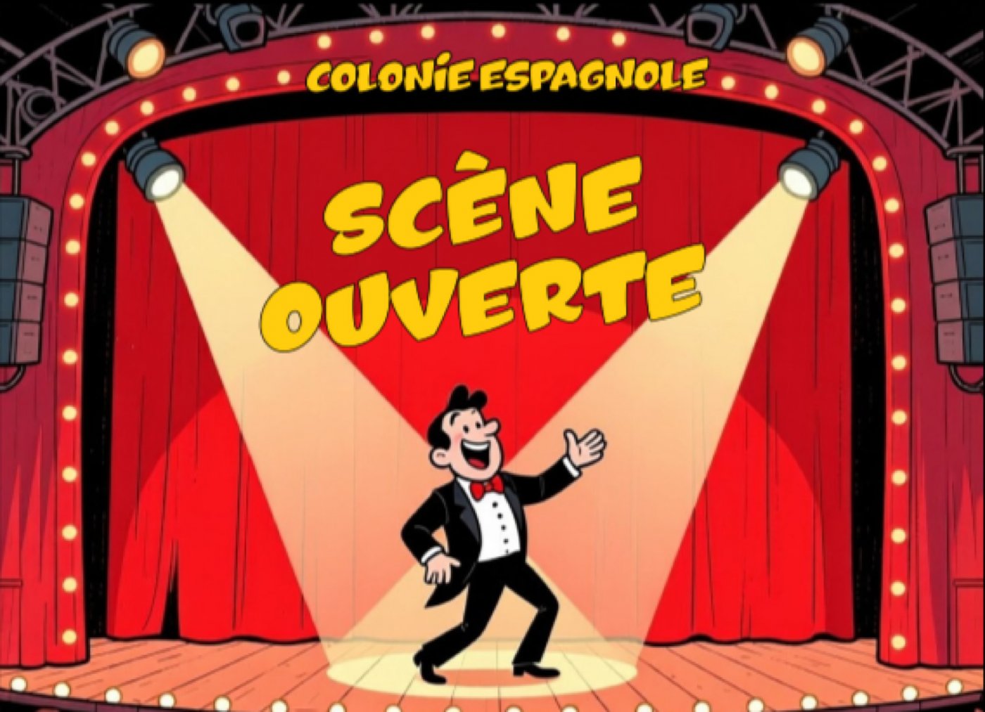 Sc\u00e8ne ouverte \u00e0 la Colonie Espagnole