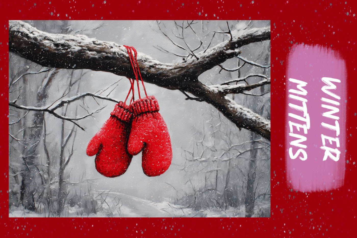 Back to the Basics Acrylic Painting: Beginner Level 1 - Winter Mittens