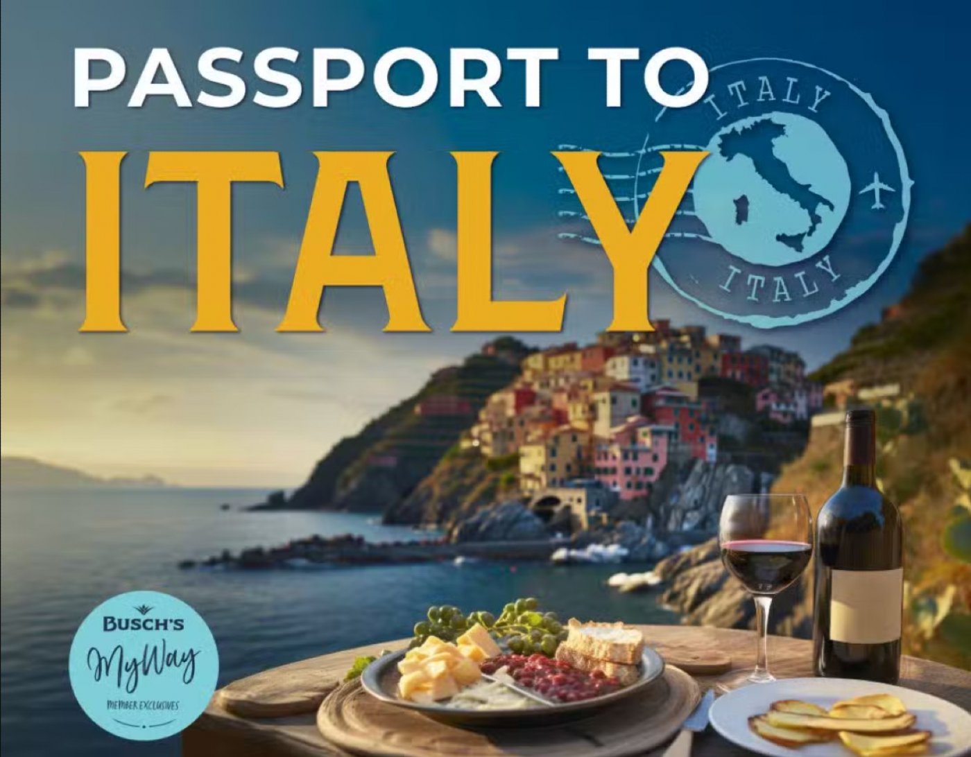 Passport to Italy - Over 100 Authentic Italian Products at Busch\u2019s; Cheese Wheel Cracking on 10\/19