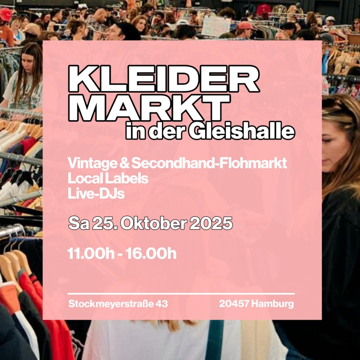 KLEIDERMARKT in der Gleishalle