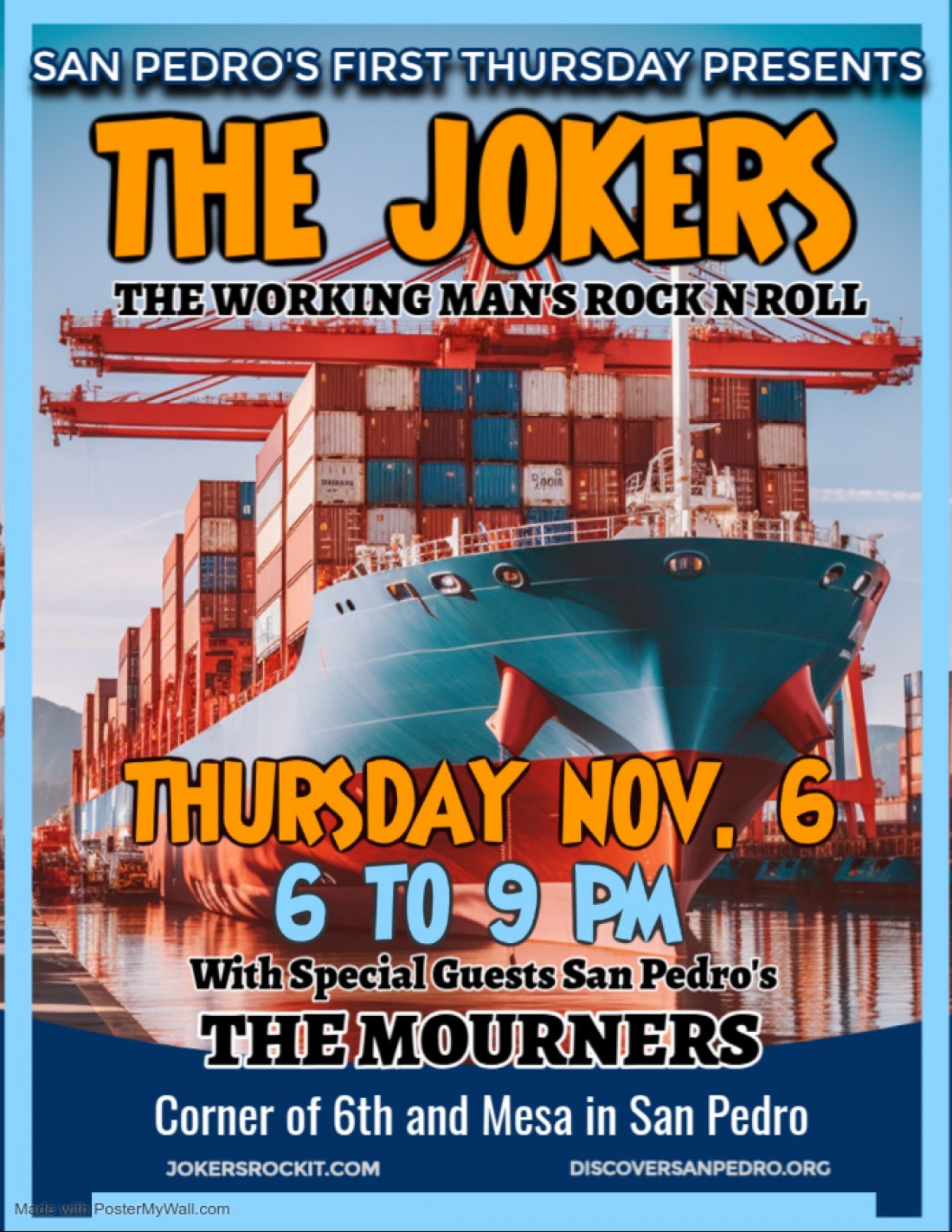 The Jokers Rock Downtown San Pedro Nov. 6