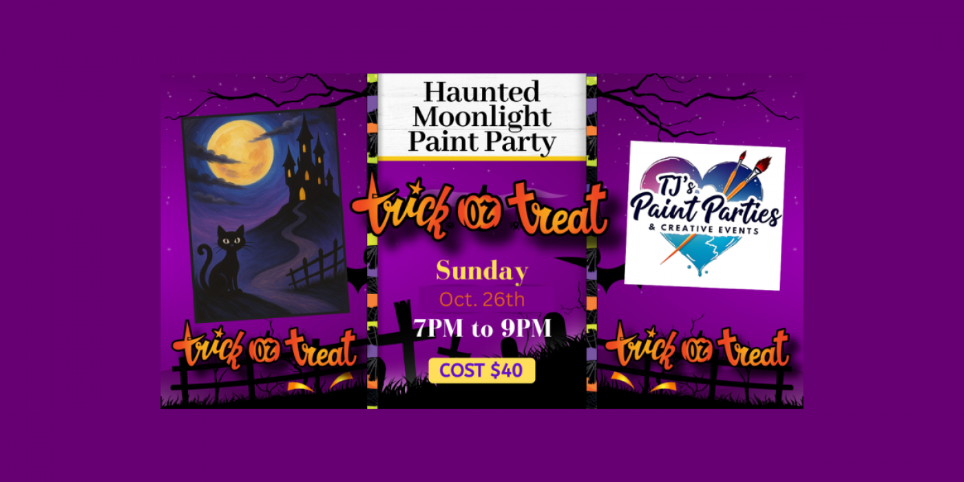 (Tucson, AZ) Paint Night: Haunted Moonlight at Sagebrush | Saguaro