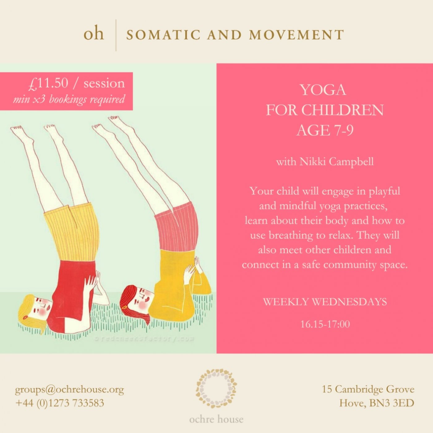 After School Yoga For Children In Hove (Age 7-9+)