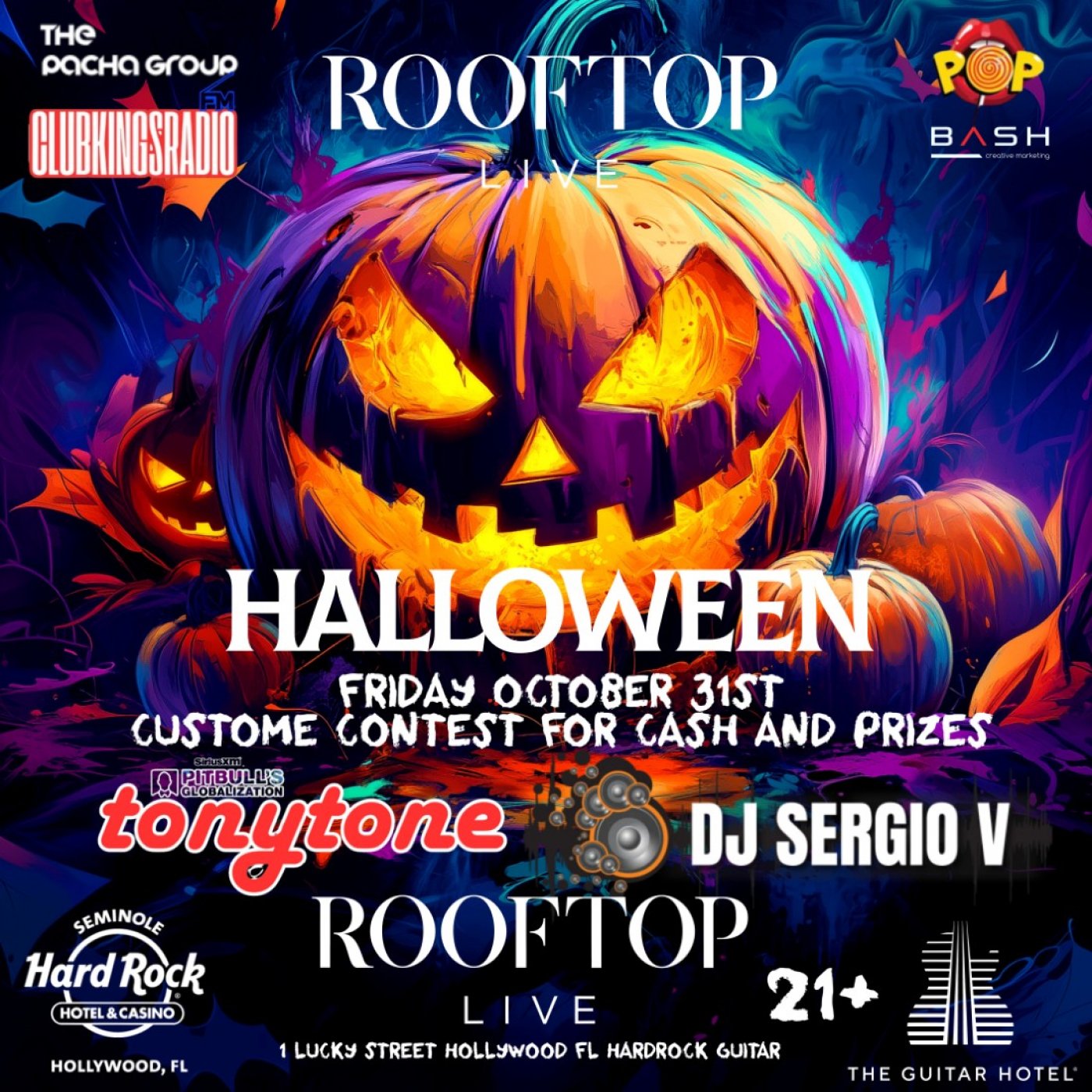 Halloween Friday October 31st @ ROOFTOP LIVE! Custome Contest & Live Music