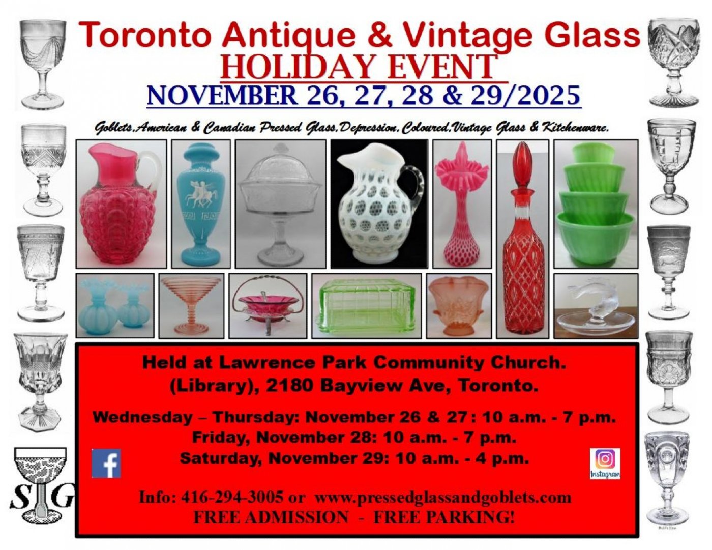 Toronto Antique & Vintage Glass Holiday Event.