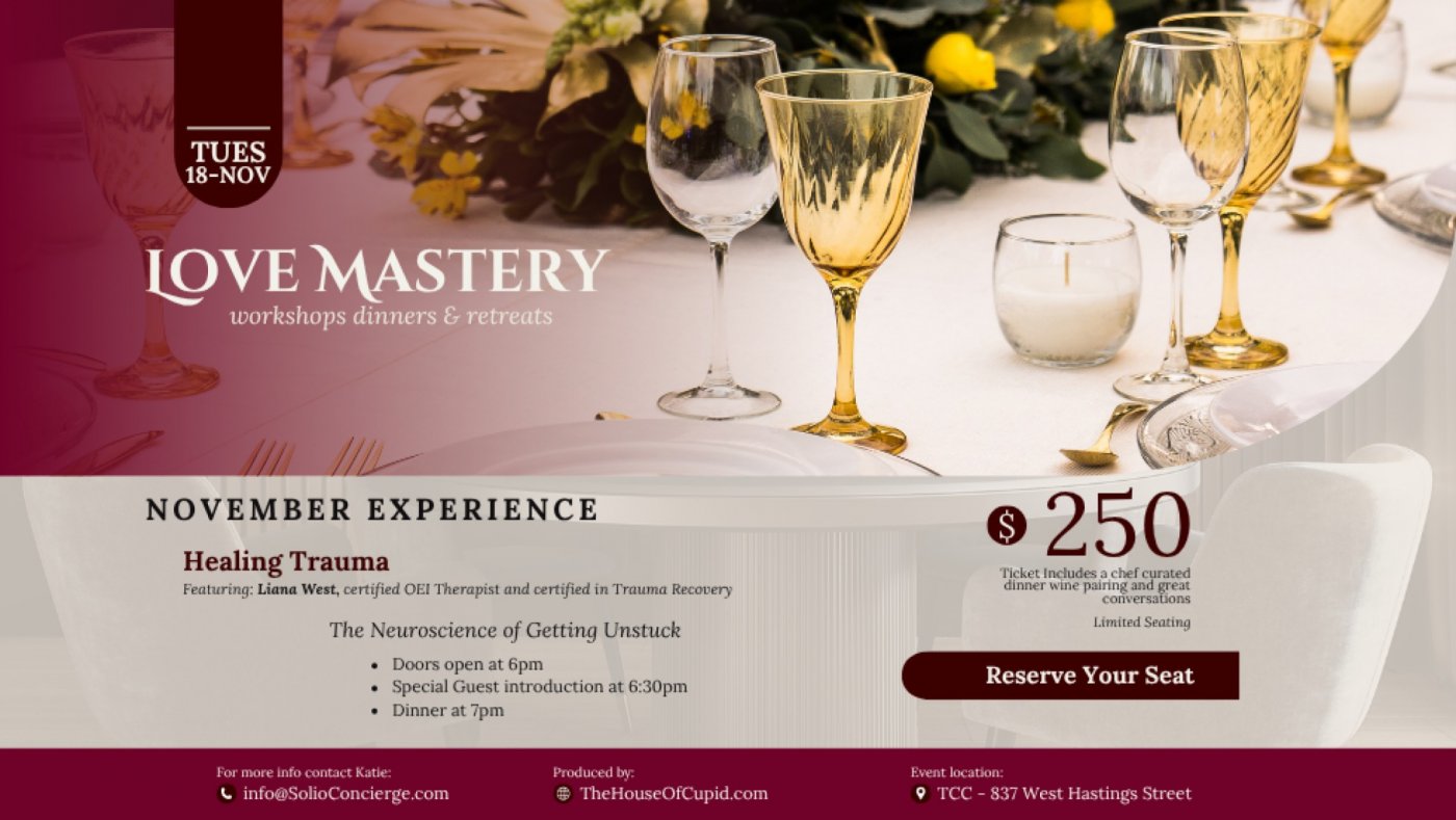 Love Mastery Dinner: Healing Trauma