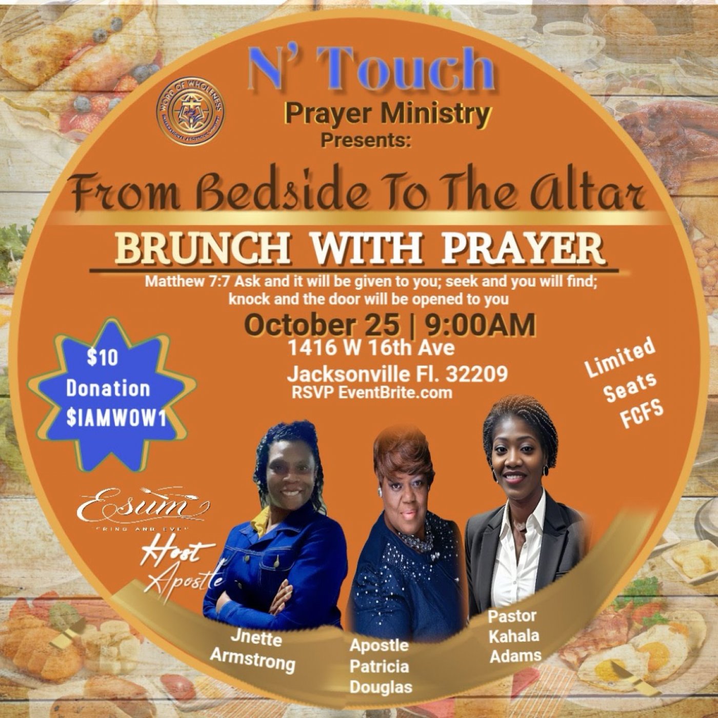 From Bedside To The Altar: Brunch With Prayer