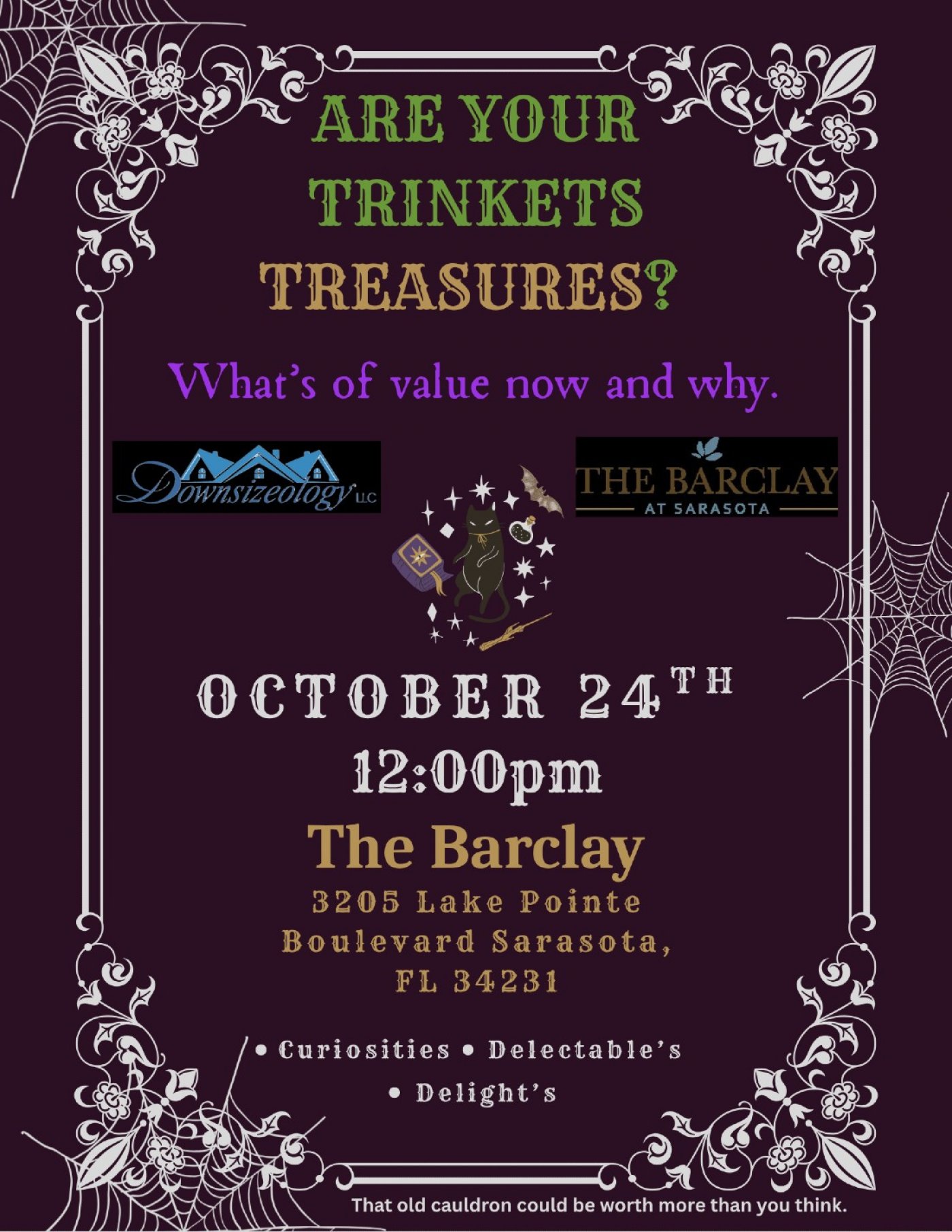 Are Your Trinkets Treasures? at The Barclay at Sarasota