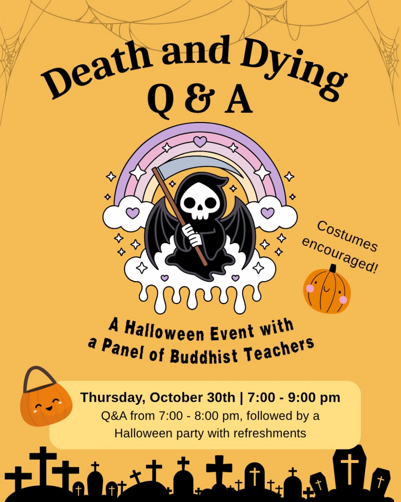 Death and Dying Q&A:  A Halloween Event