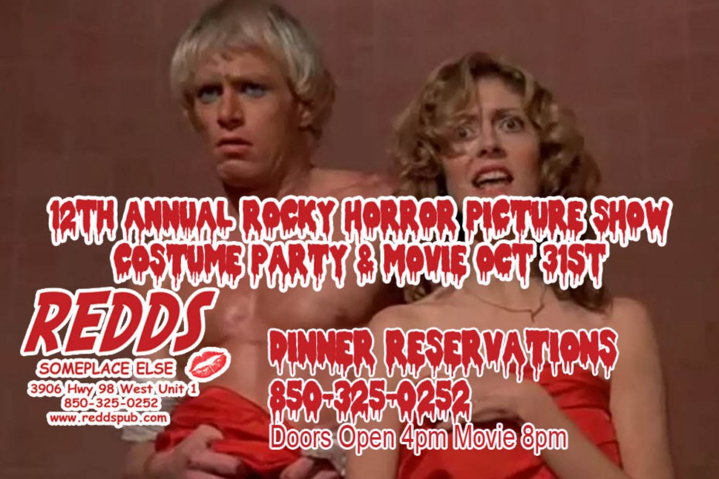 12th Annual Rocky Horror Picture Show Costume Party Dinner + Movie