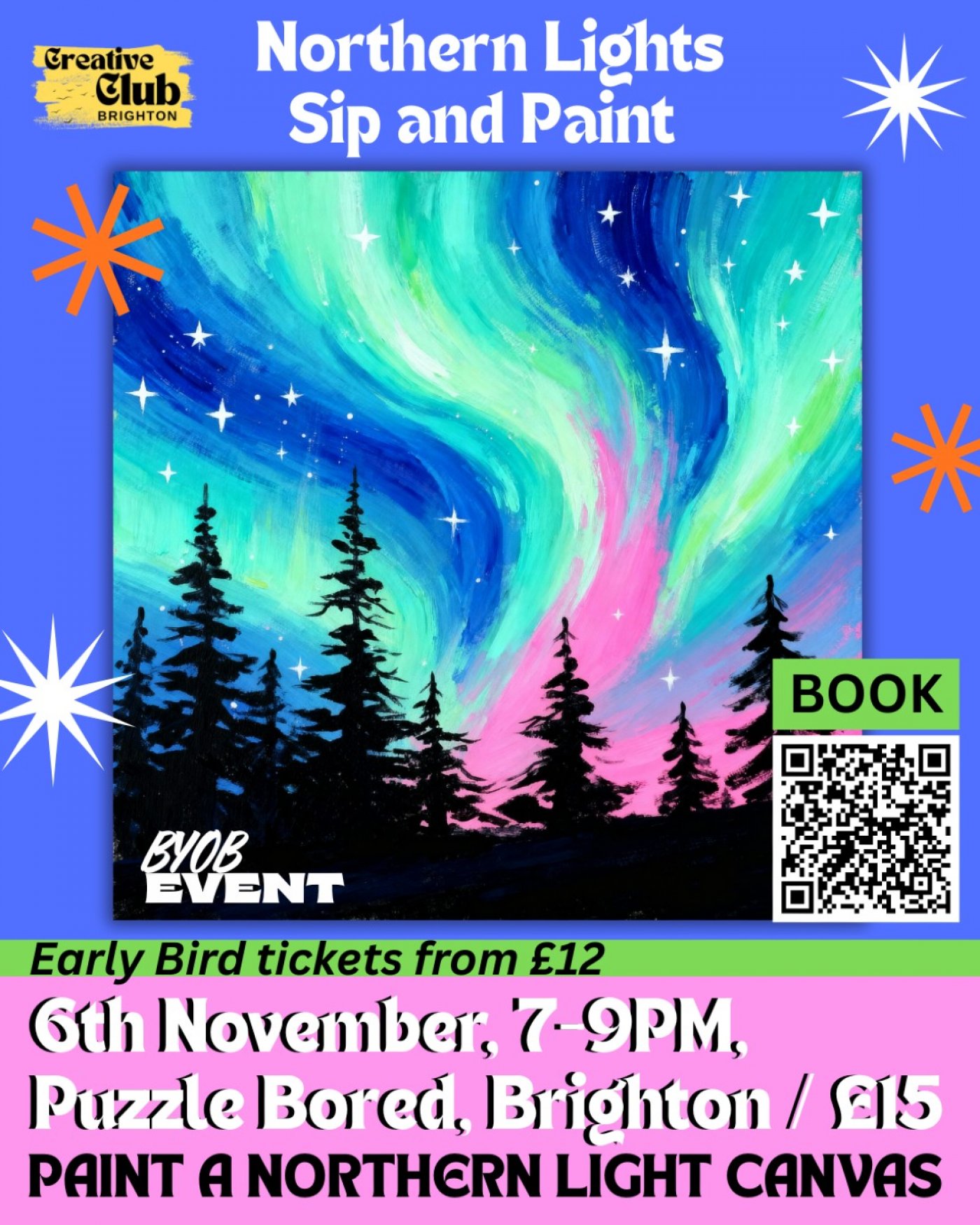 Paint a Northern Light Canvas | 6th November
