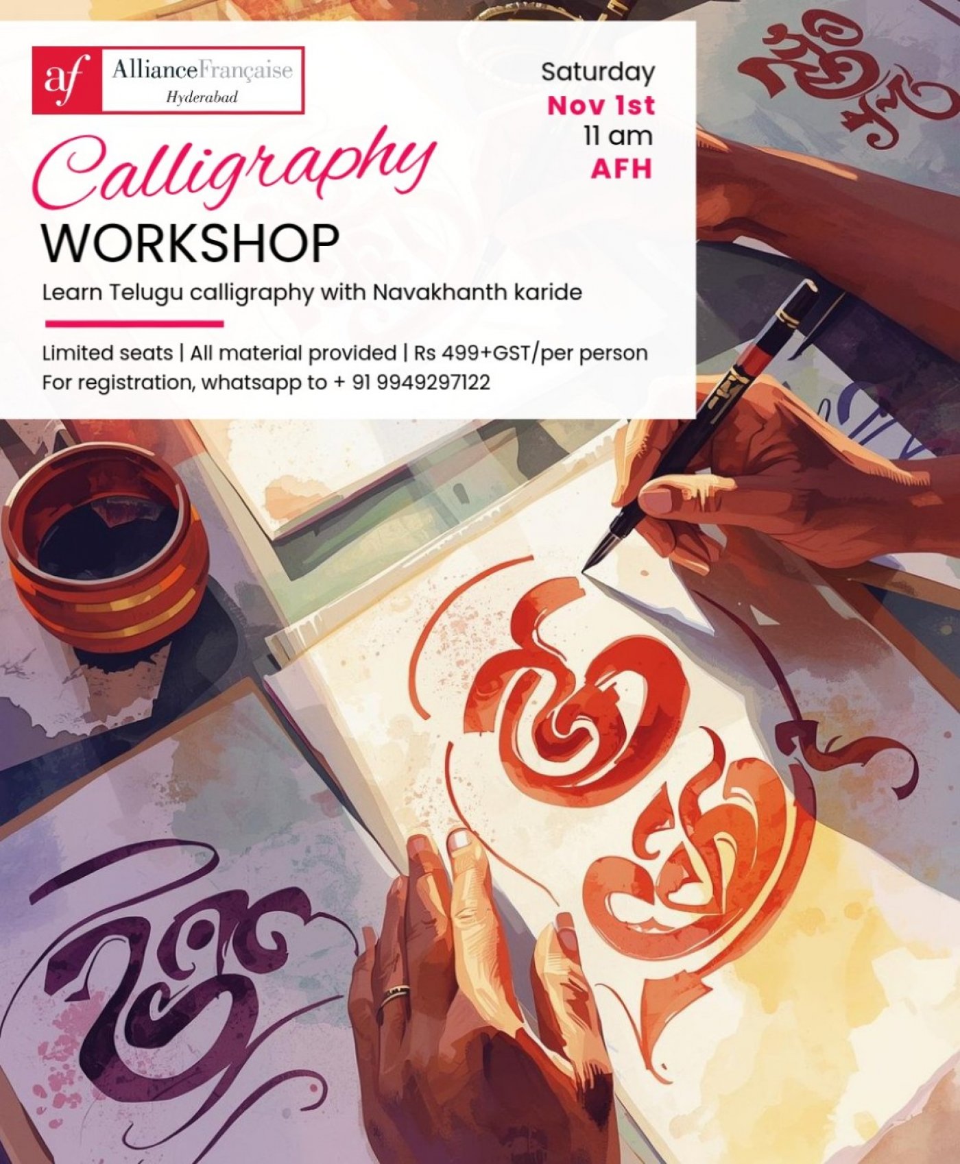 Telugu Calligraphy Workshop